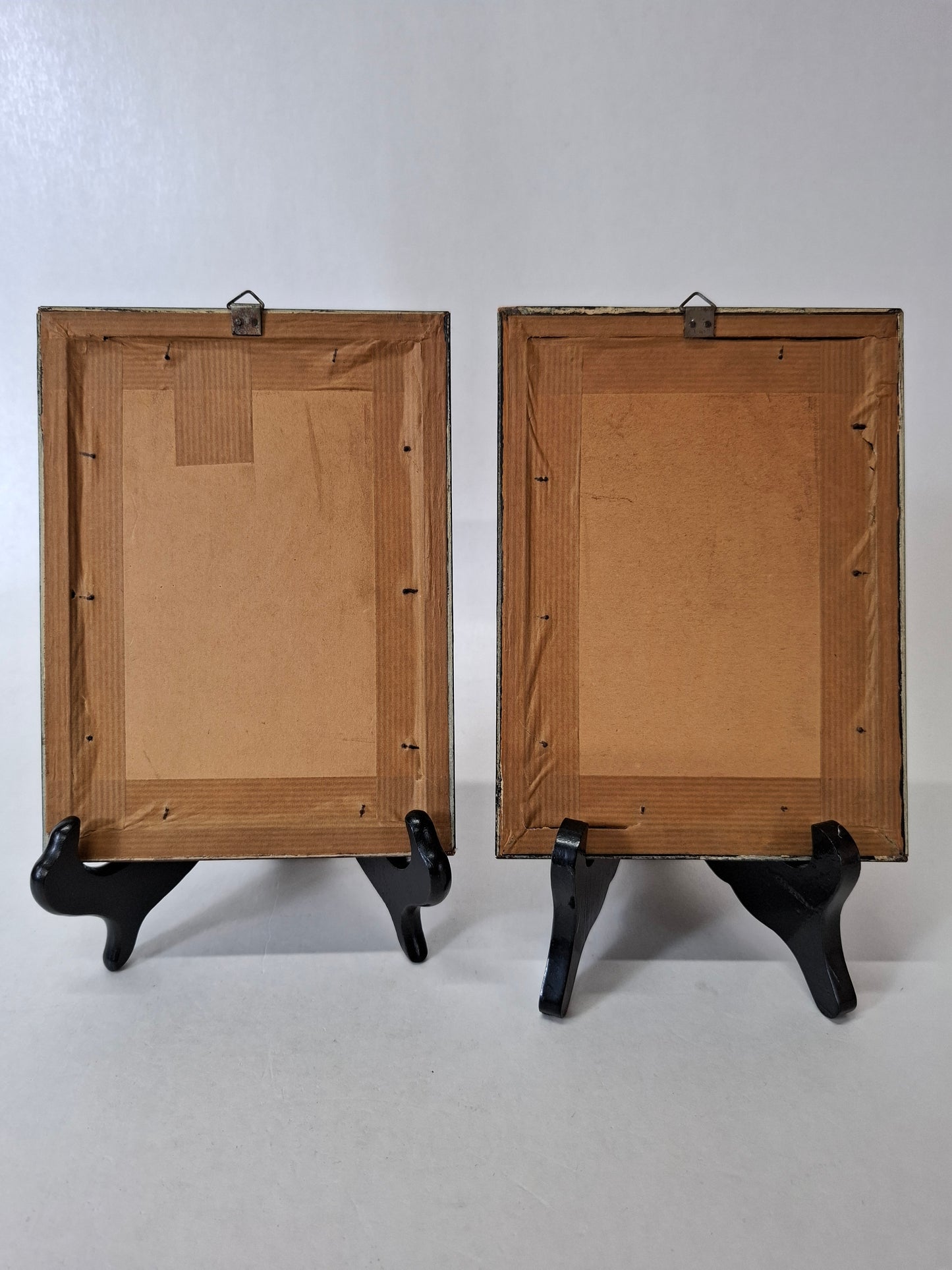 Set of 5 antique Chinese rice paper paintings of the silk production // Qing Dynasty - Early 19th century