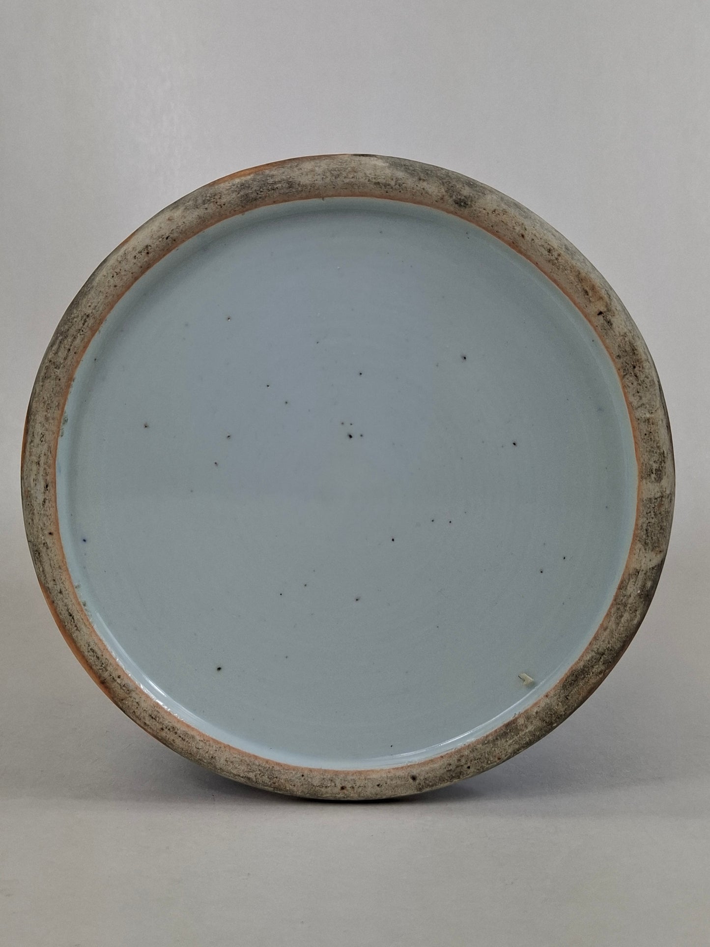 Antique Chinese lidded vase decorated with flowers // Qing Dynasty - Guangxu - 19th century