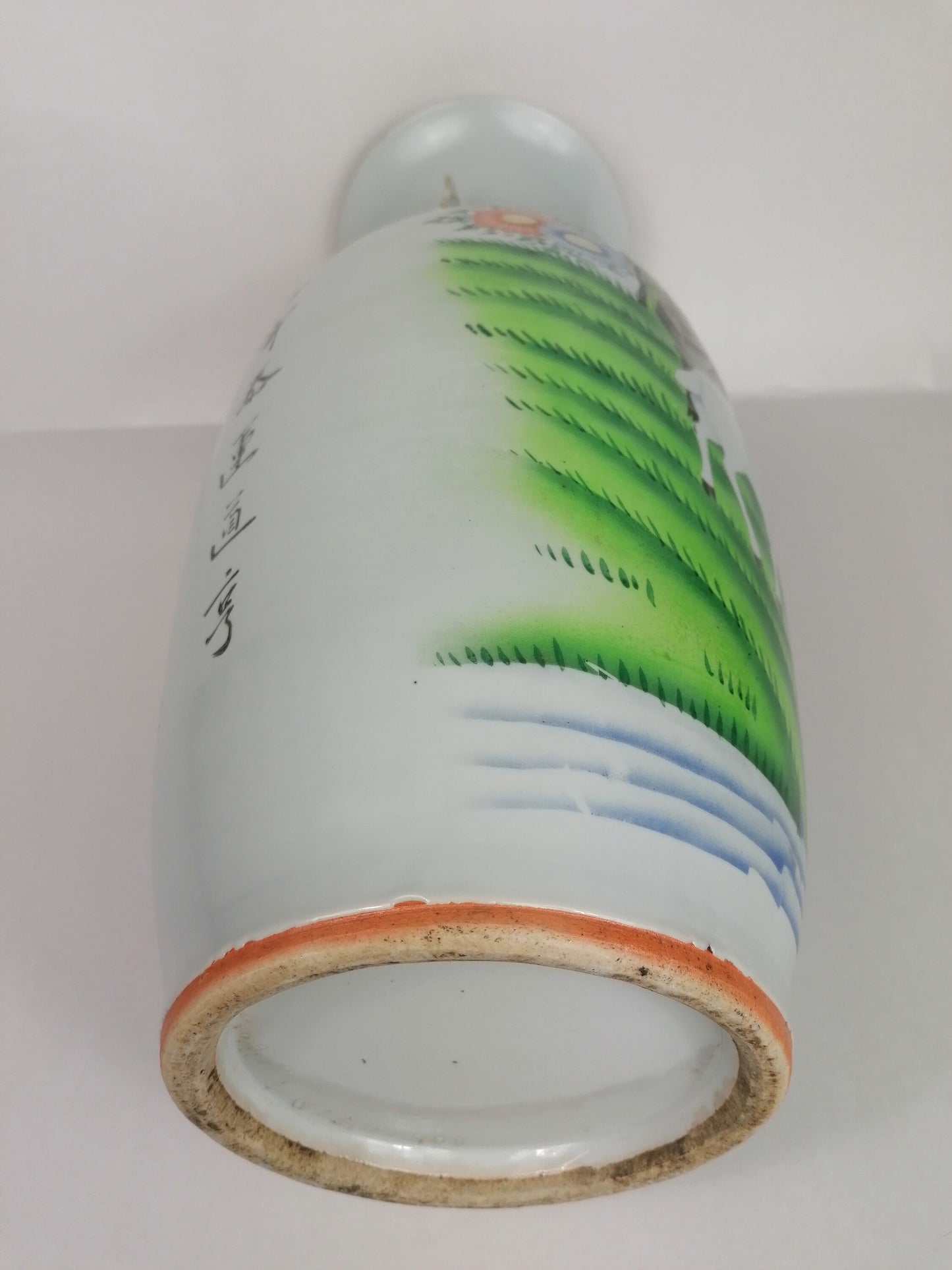 Grand vase chinois ancien à décor de boucs // Epoque République (1912-1949)