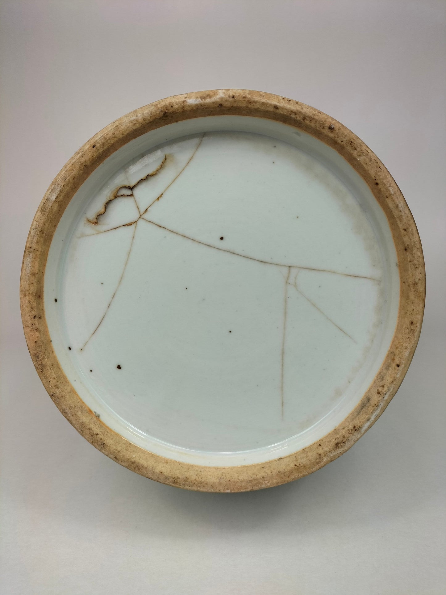 Grand vase chinois ancien avec une scène de jardin // Période République (1912-1949) #2