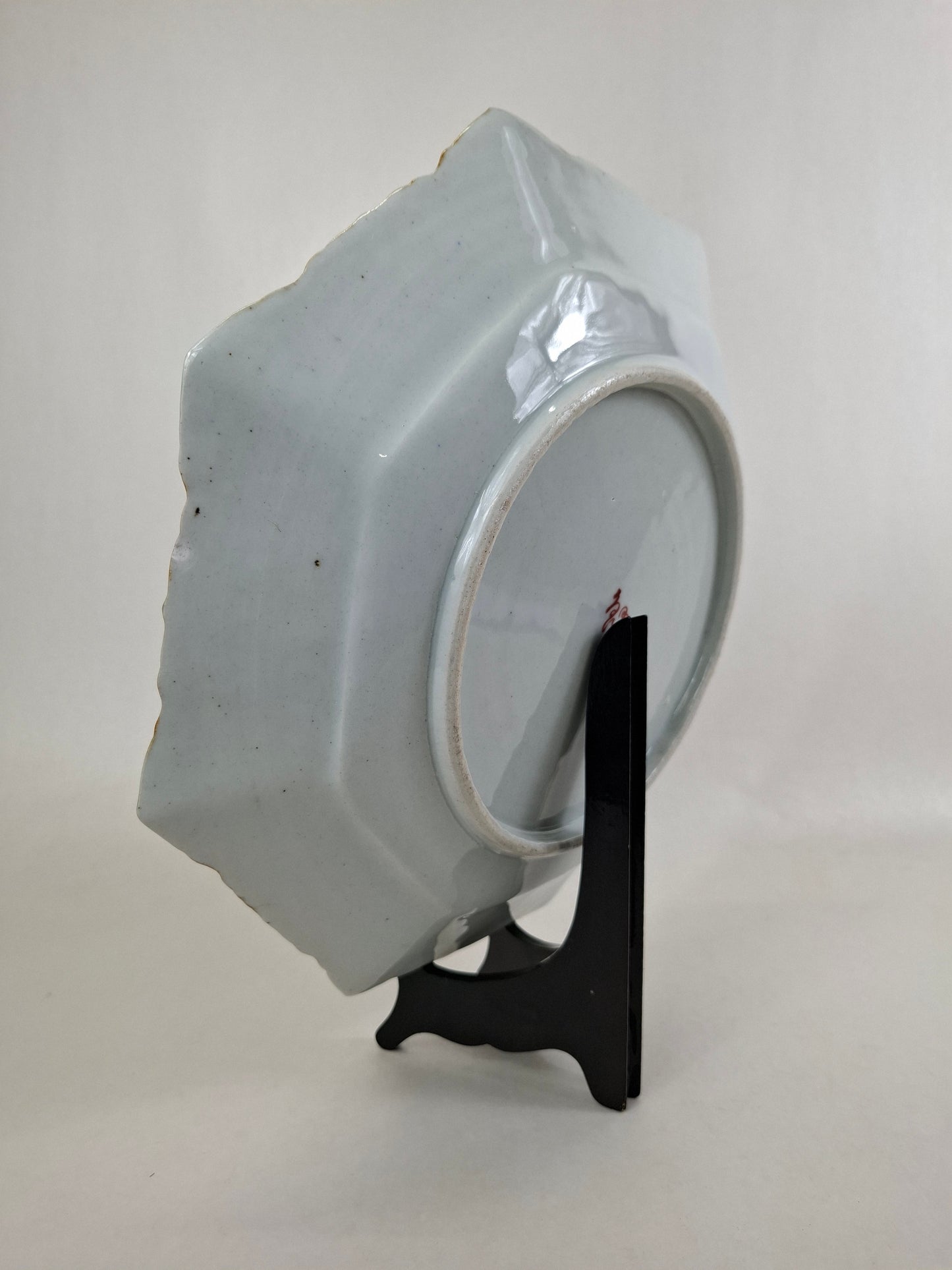 大型特大号日本古董盘，饰有贤者图案 // 明治时期 - 19世纪