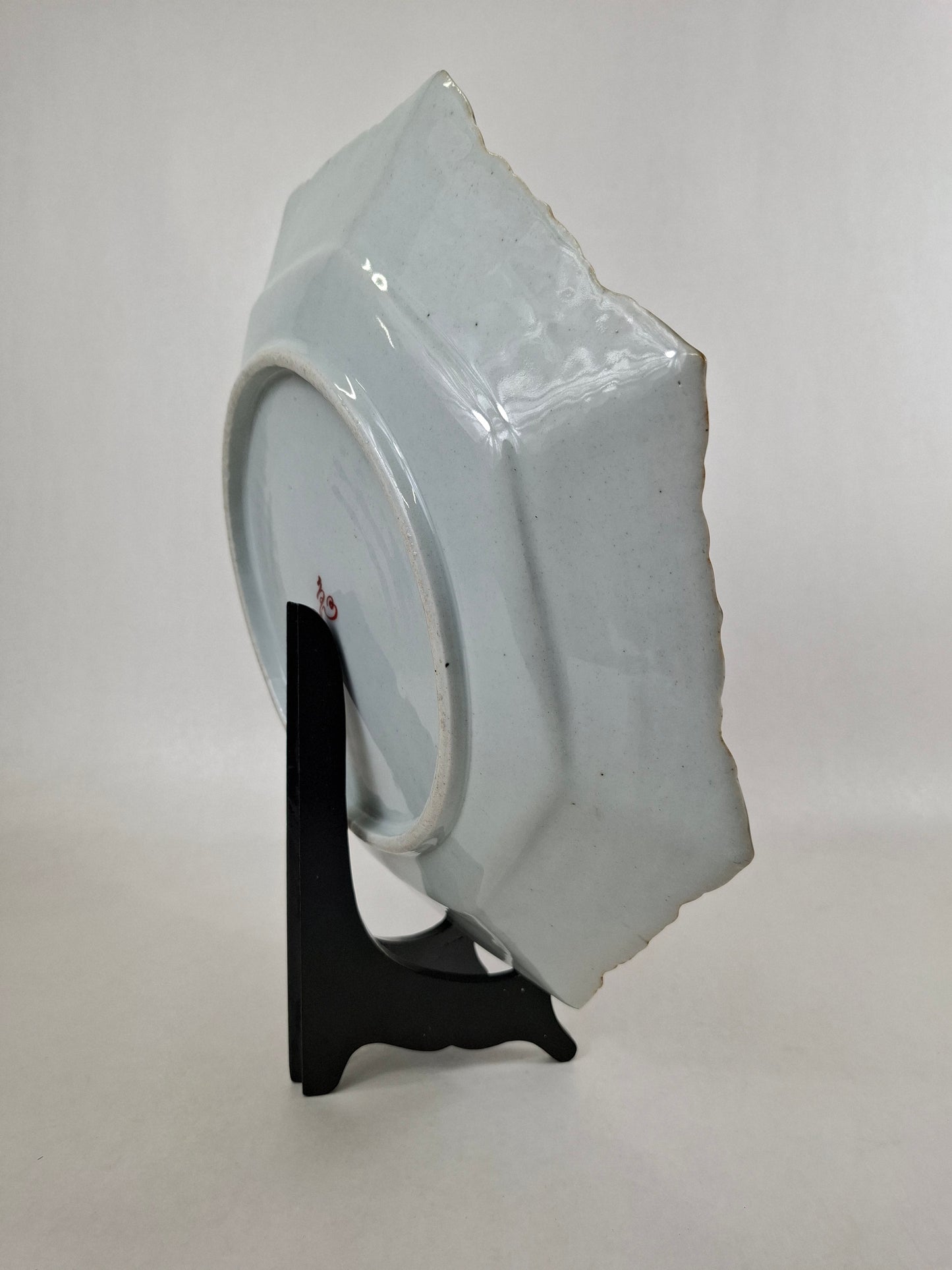 大型特大号日本古董盘，饰有贤者图案 // 明治时期 - 19世纪