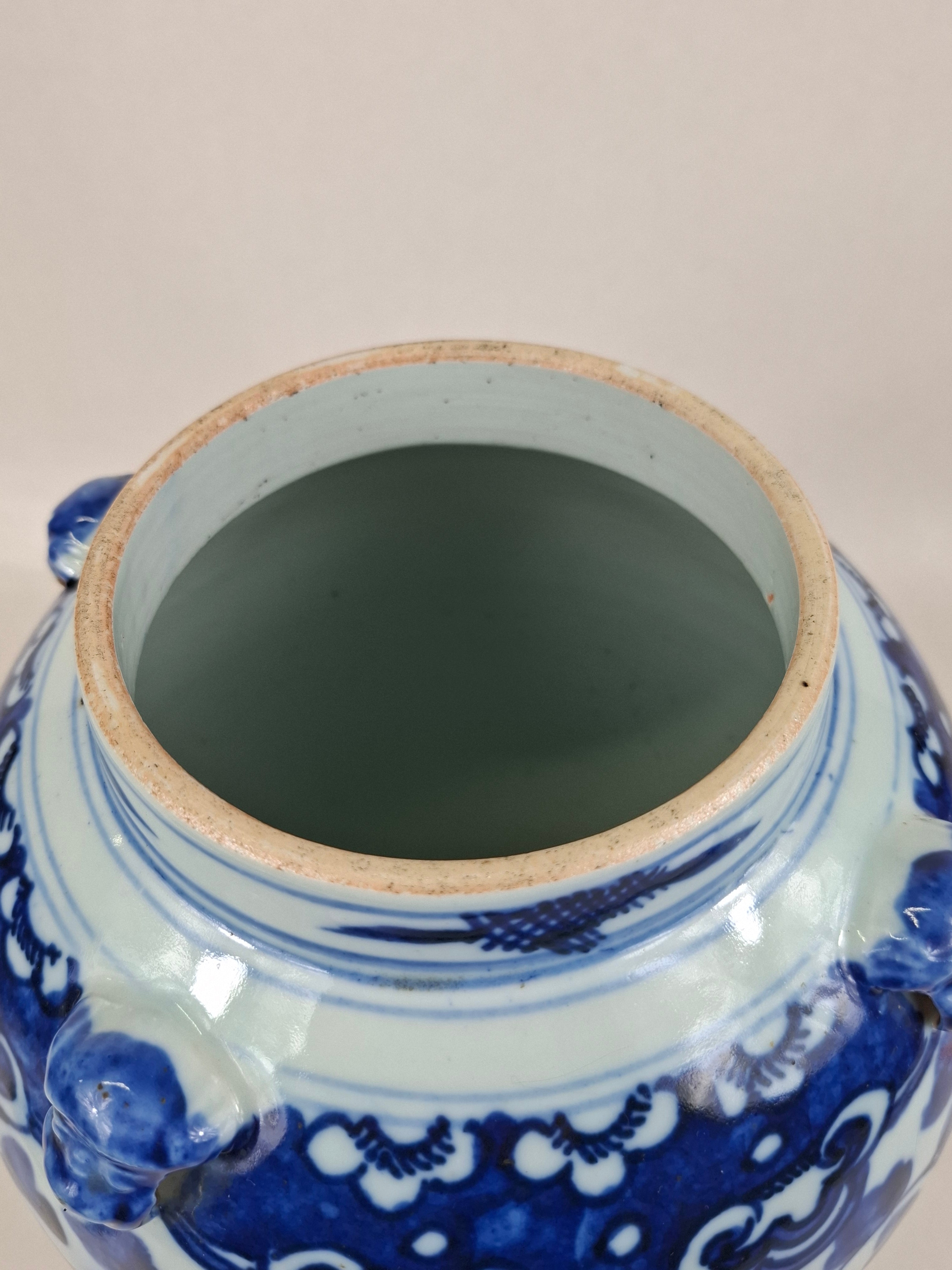 清代光绪十九年间，中国古代花卉纹盖花瓶– Diddenantiques