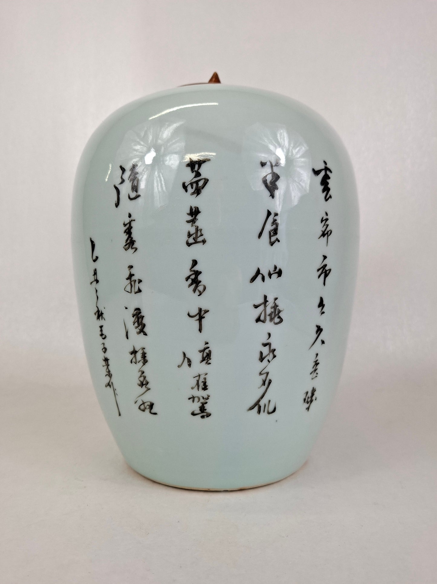 装饰园林景观的古董中国姜罐 // 民国时期（1912-1949）