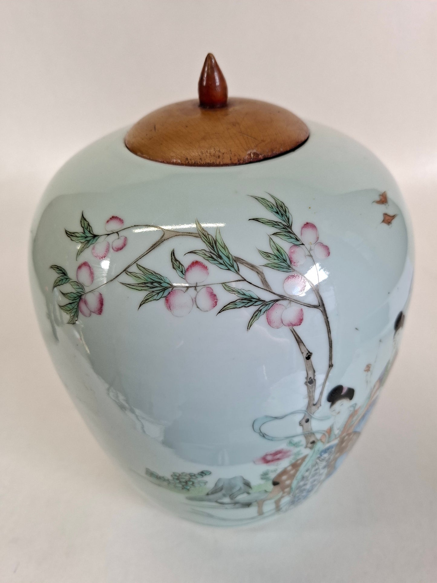 装饰园林景观的古董中国姜罐 // 民国时期（1912-1949）