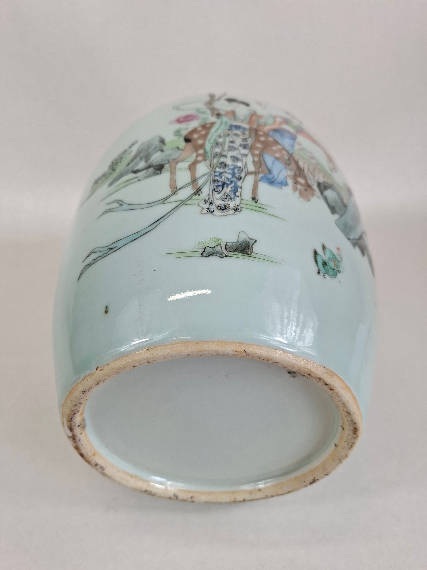 装饰园林景观的古董中国姜罐 // 民国时期（1912-1949）