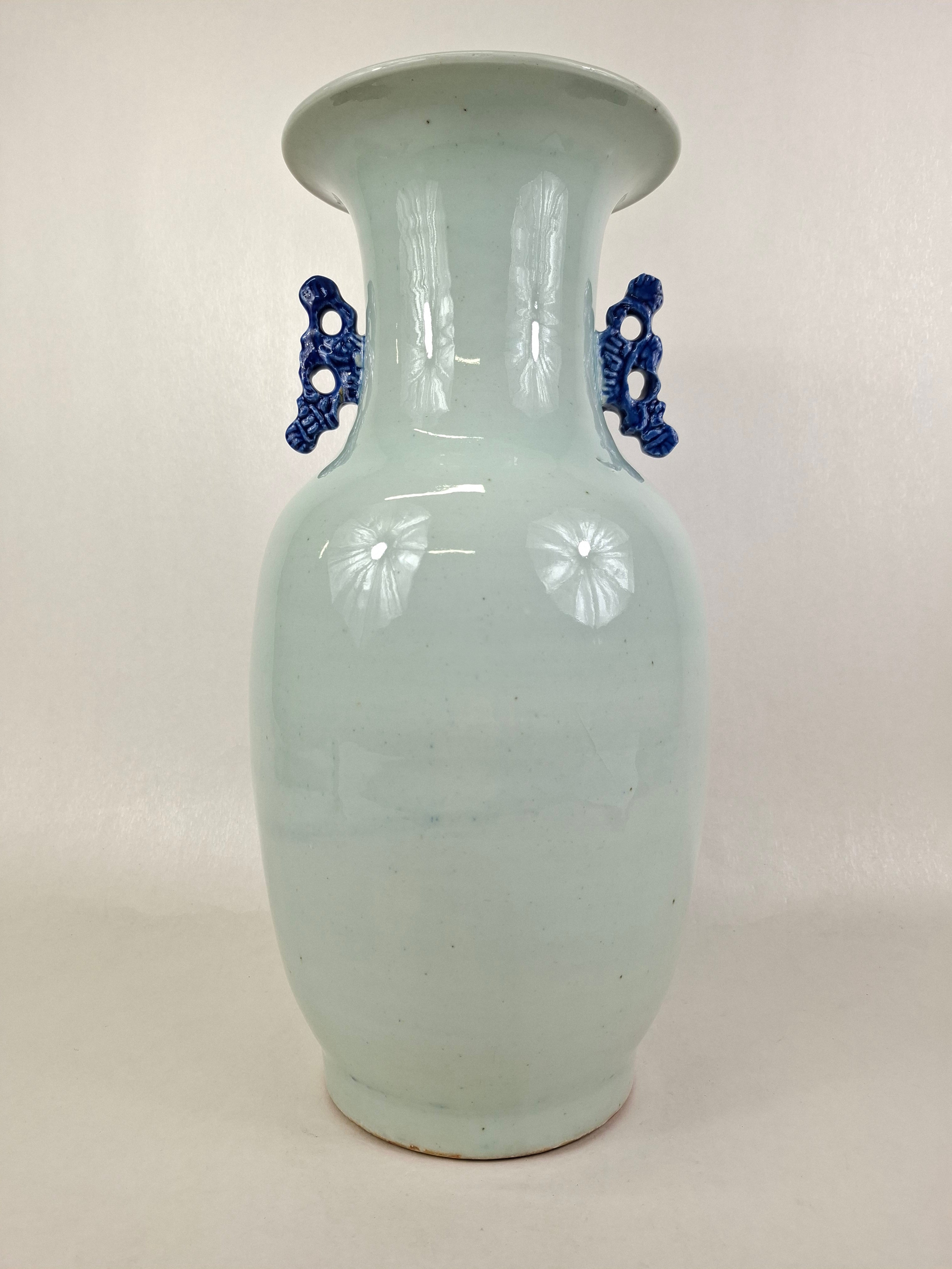 清代（19世纪）古董中国花瓶，饰以凤凰和花卉图案– Diddenantiques