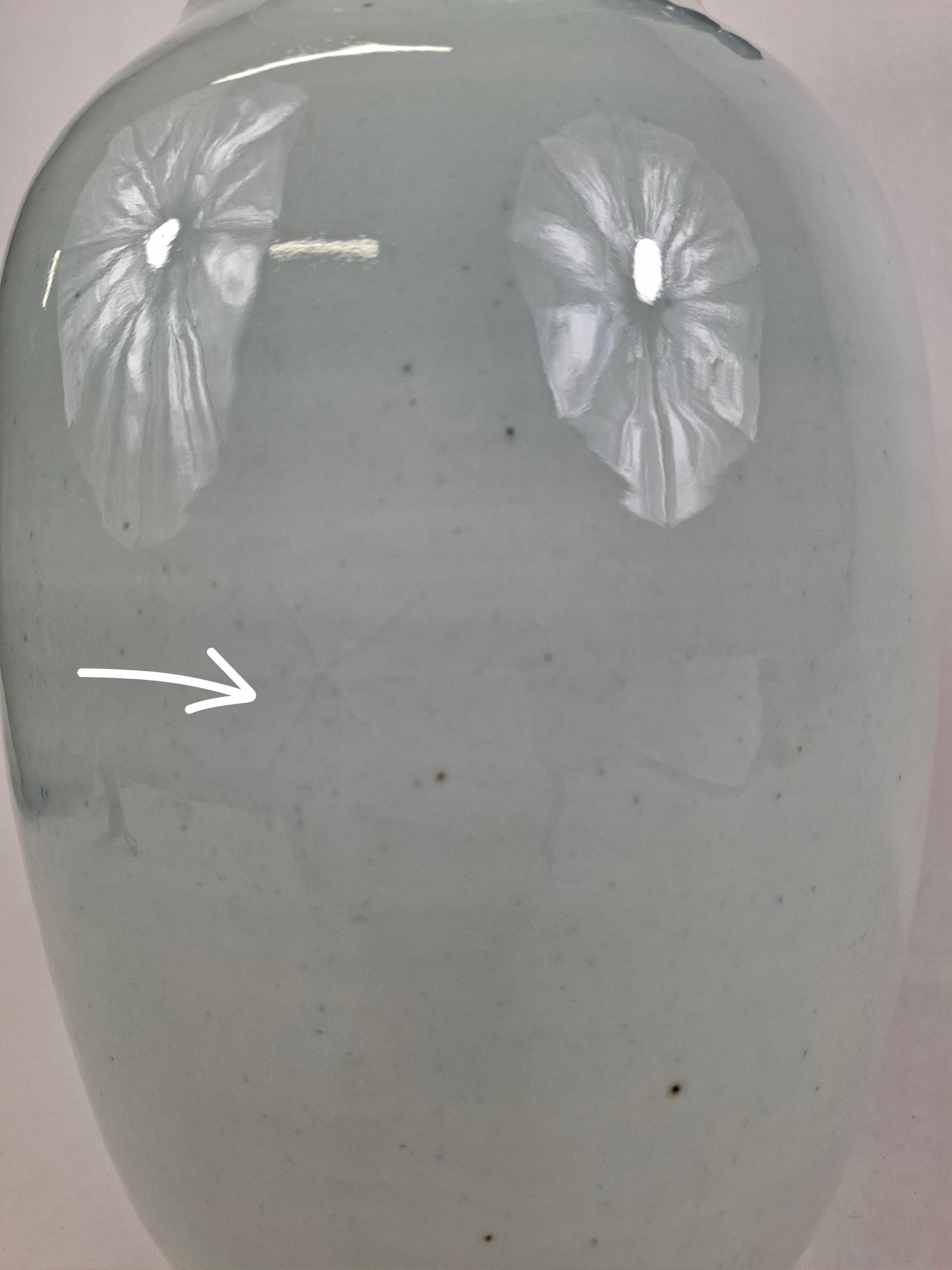 清代（19世纪）古董中国花瓶，饰以凤凰和花卉图案– Diddenantiques