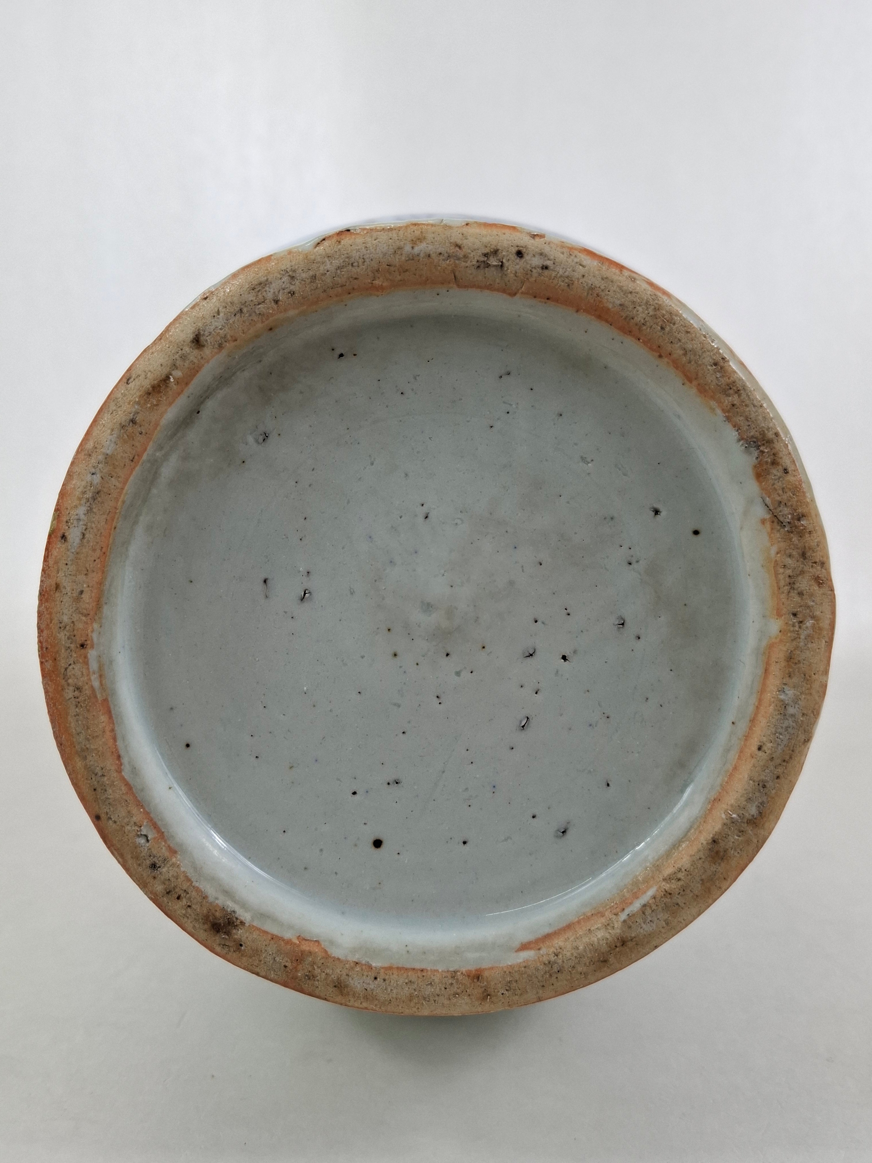 清代（19世纪）古董中国花瓶，饰以凤凰和花卉图案– Diddenantiques