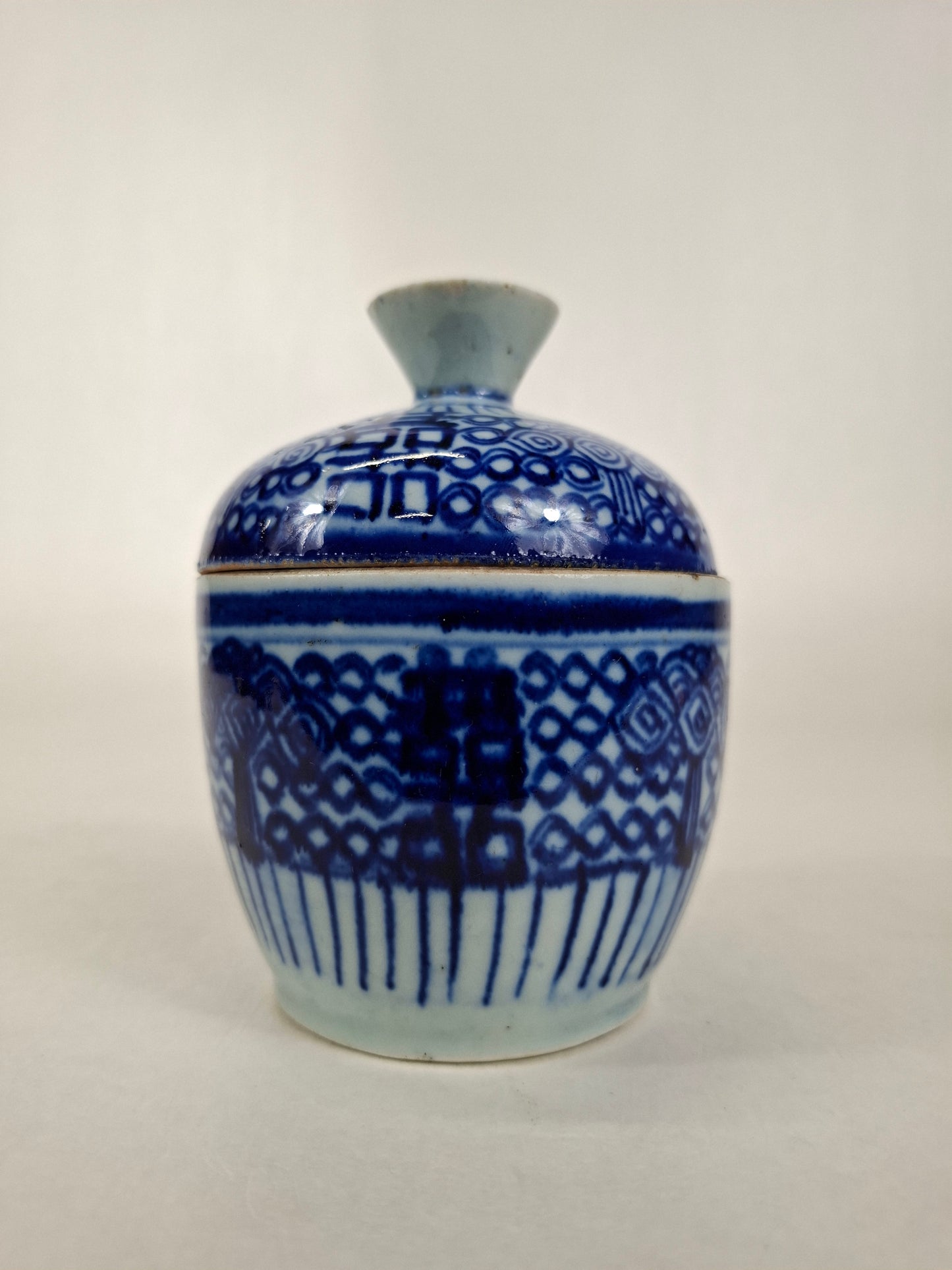 Bomboniere chinesa antiga duplo felicidade // Dinastia Qing - século 19