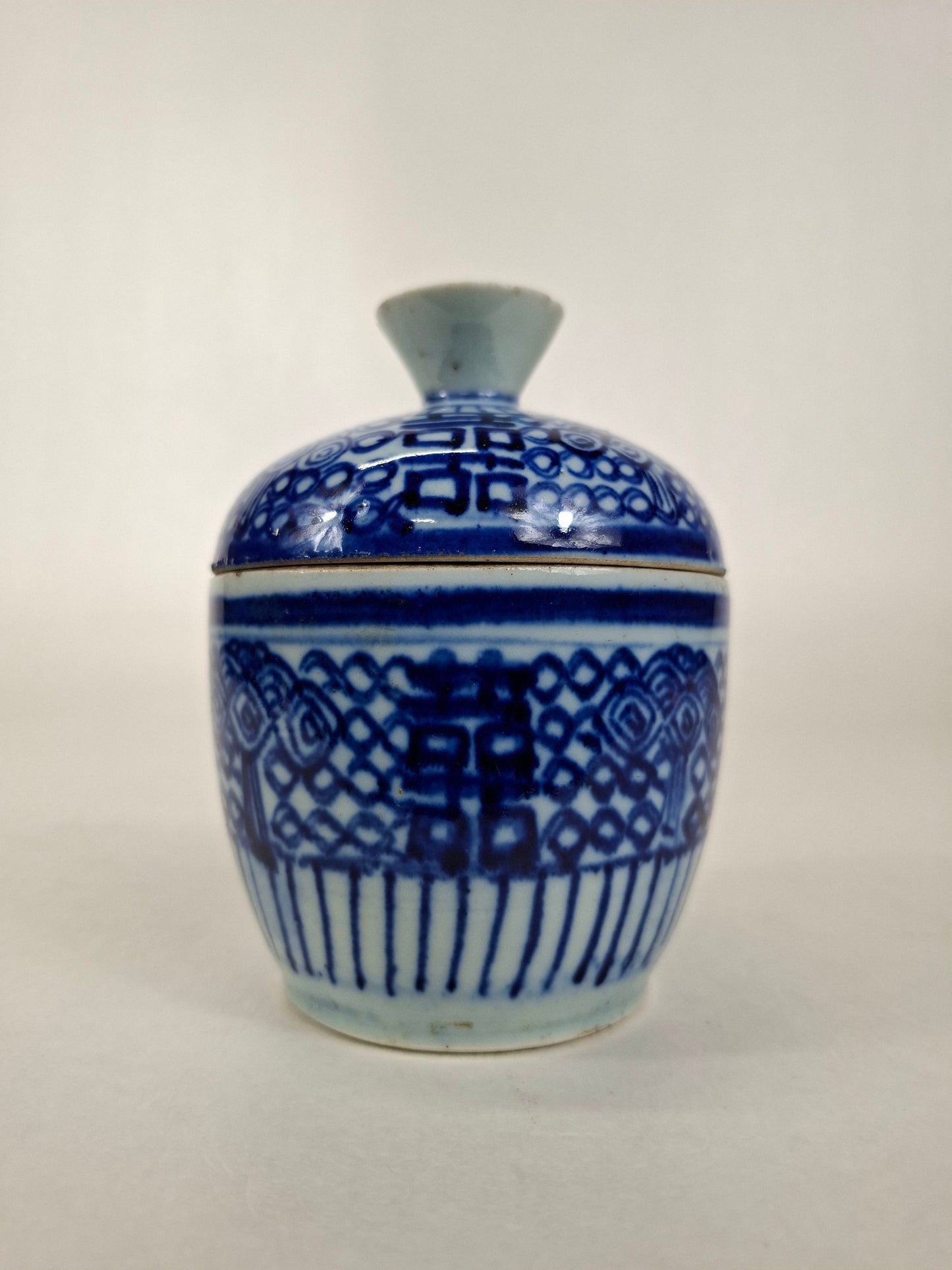 Bomboniere chinesa antiga duplo felicidade // Dinastia Qing - século 19