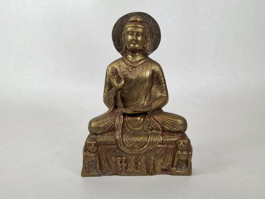 Vintage Chinese sitting buddha statue // Hubei province - 20th century