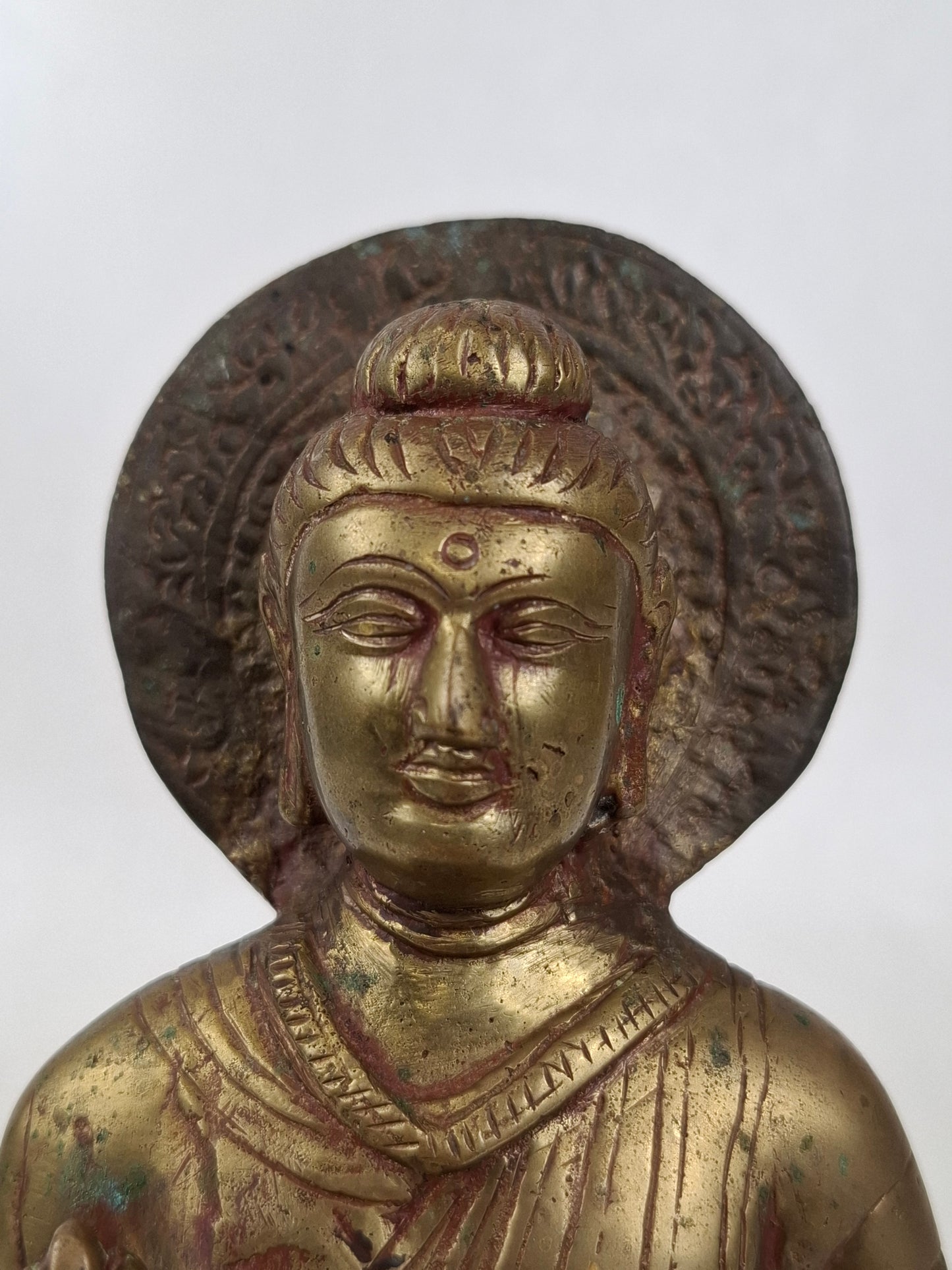 Vintage Chinese sitting buddha statue // Hubei province - 20th century