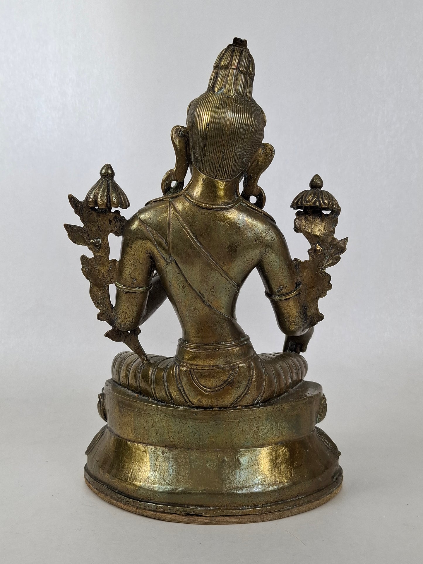 Large Chinese statue of the Tara goddess // Brass - Mid 20th century