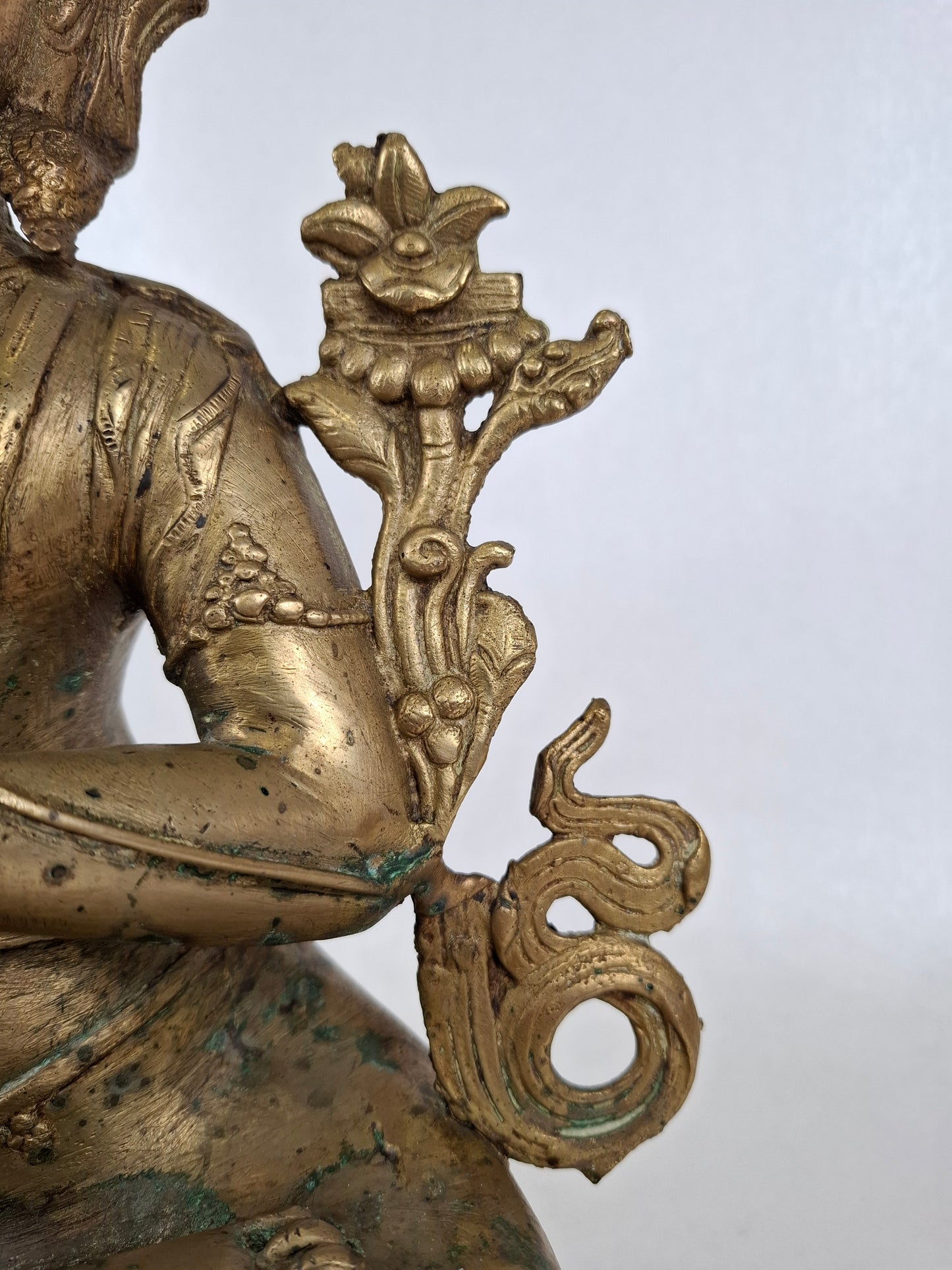 Grande statue de Manjushri Bodhisattva du Népal, milieu du XXe siècle // Statue bouddhiste