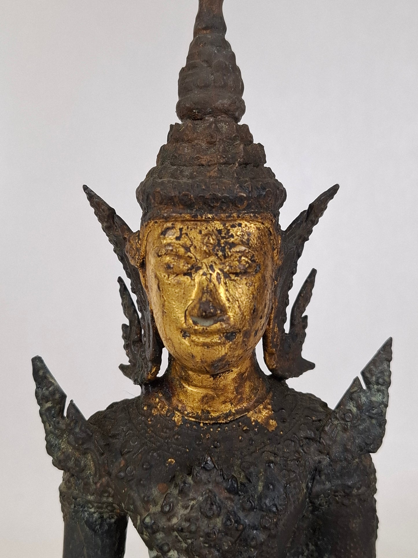Bronze gilded Thai Rattanakosin buddha // Mid 20th century