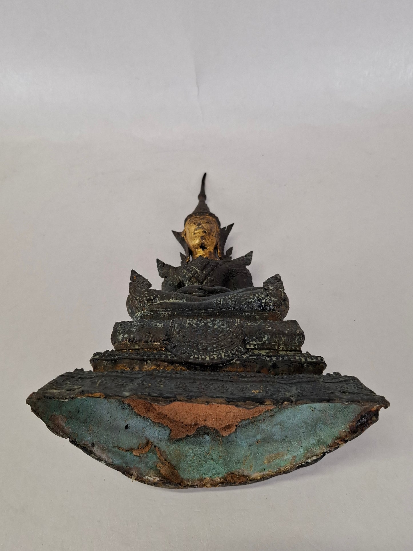 Bronze gilded Thai Rattanakosin buddha // Mid 20th century