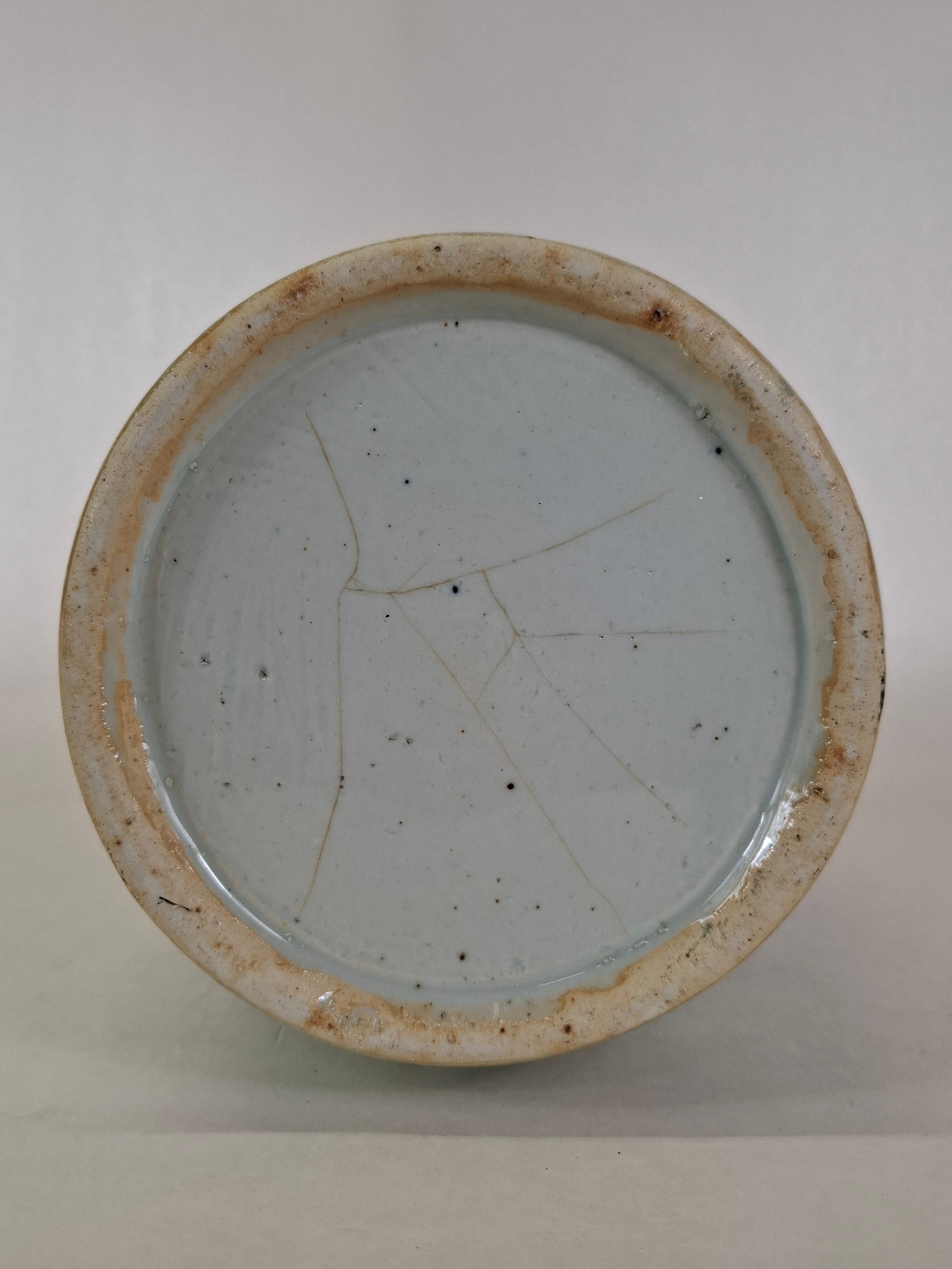 古董中国青瓷花瓶//清朝- 19 世纪– Diddenantiques