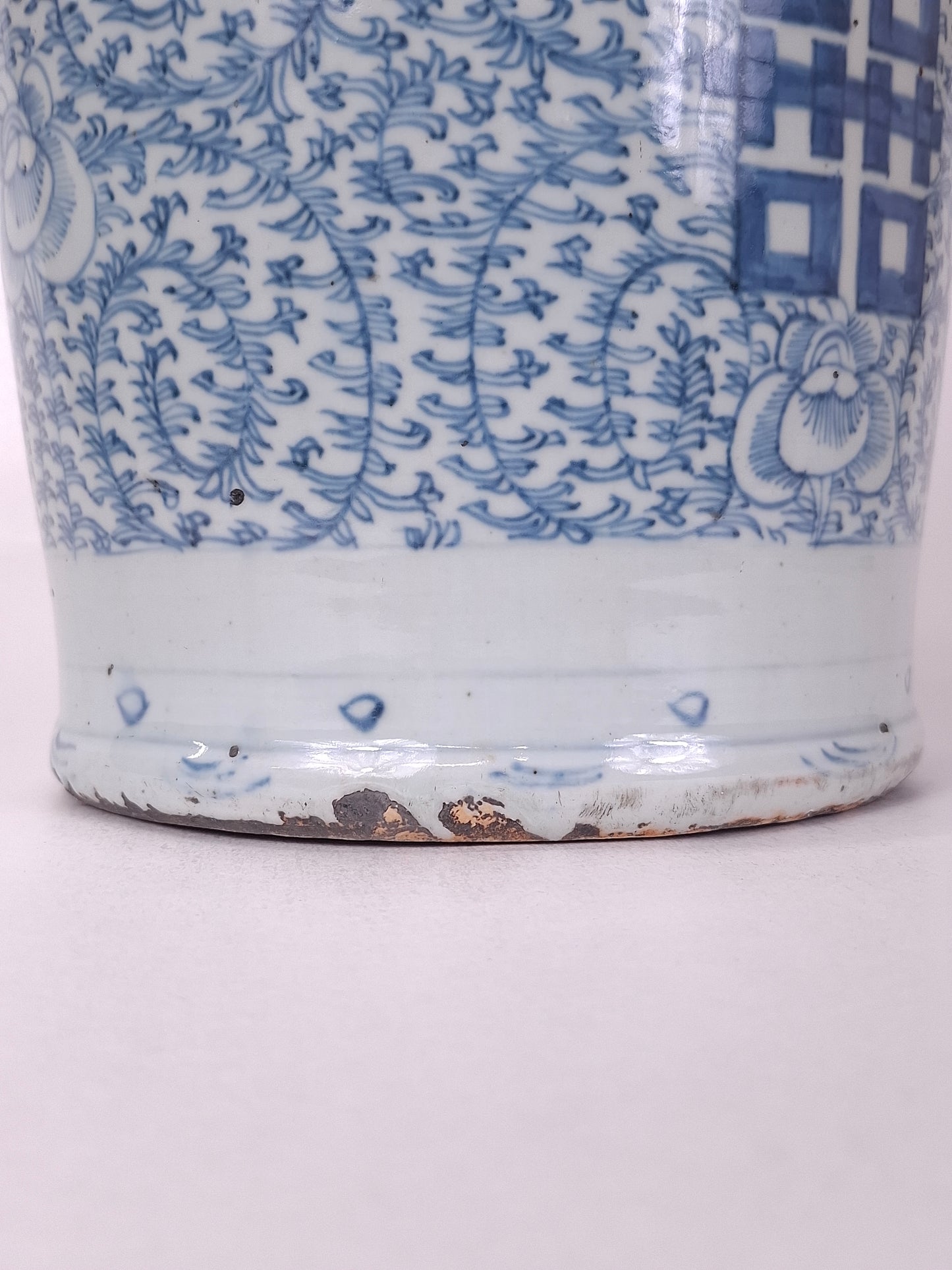 Large antique Chinese double happiness vase // Qing Dynasty - 19th century