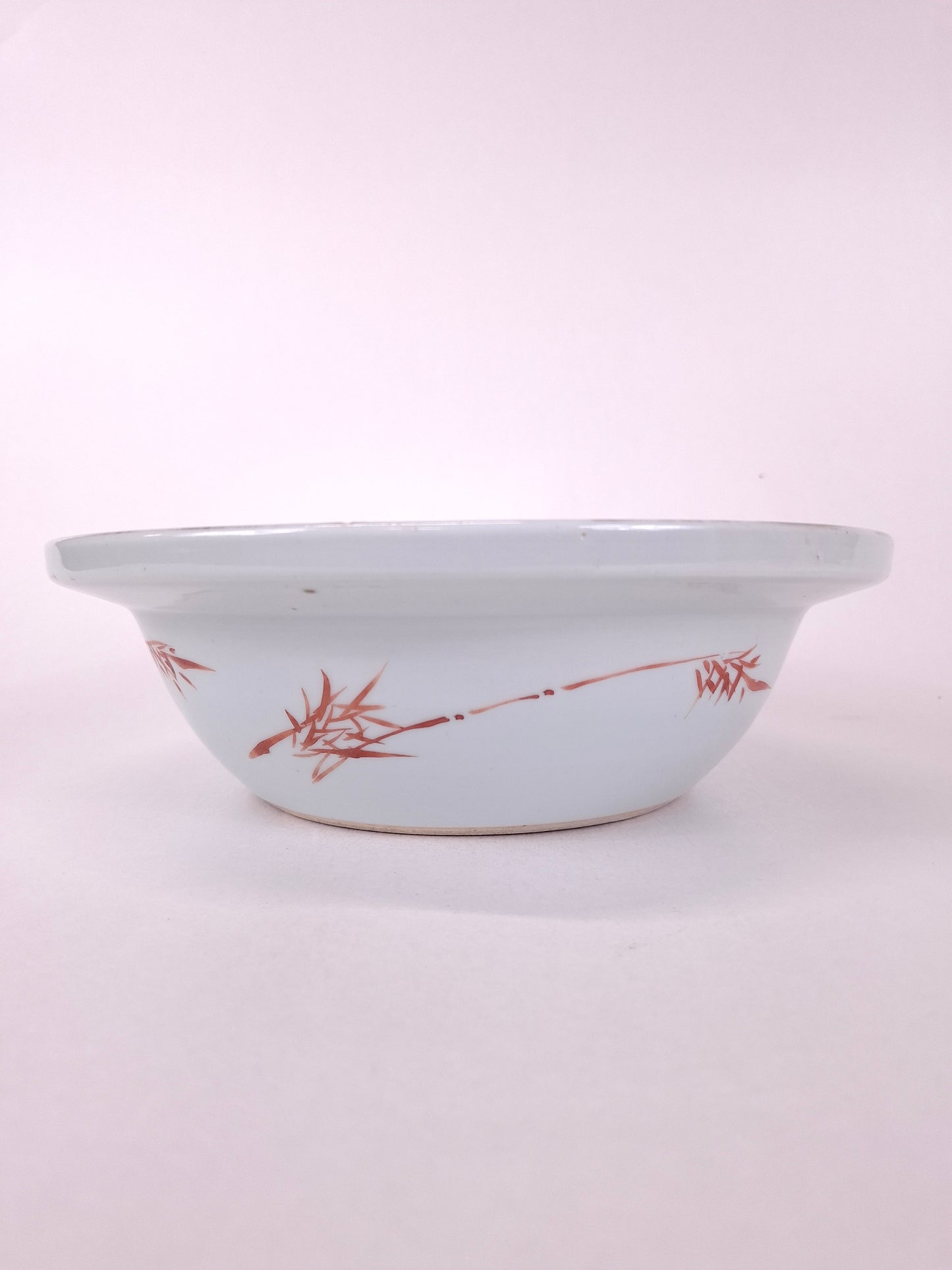 大型中国古董盆，饰花园景致 // 民国时期（1912-1949）