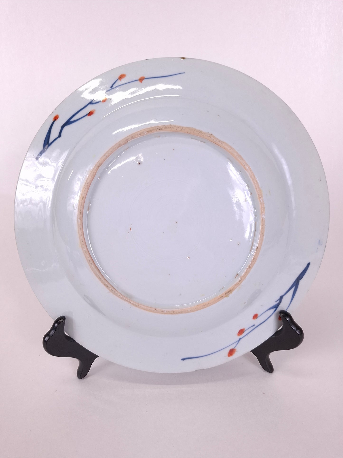 Prato antigo chinês imari decorado com motivos florais // Dinastia Qing - período Kangxi - século XVIII (Cópia) (Cópia)