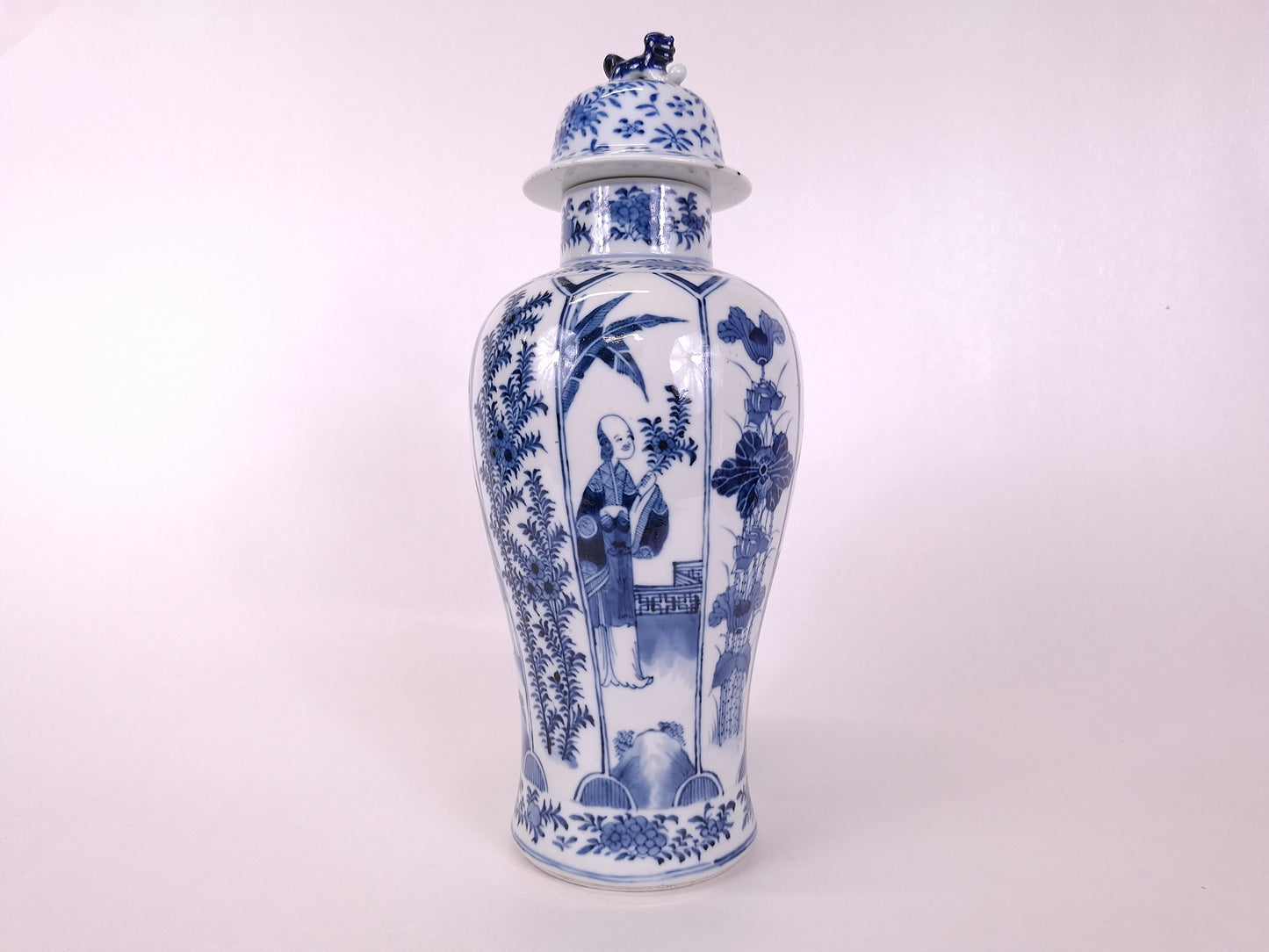 Antique 19th century Guangxu long eliza vase / Kangxi revival