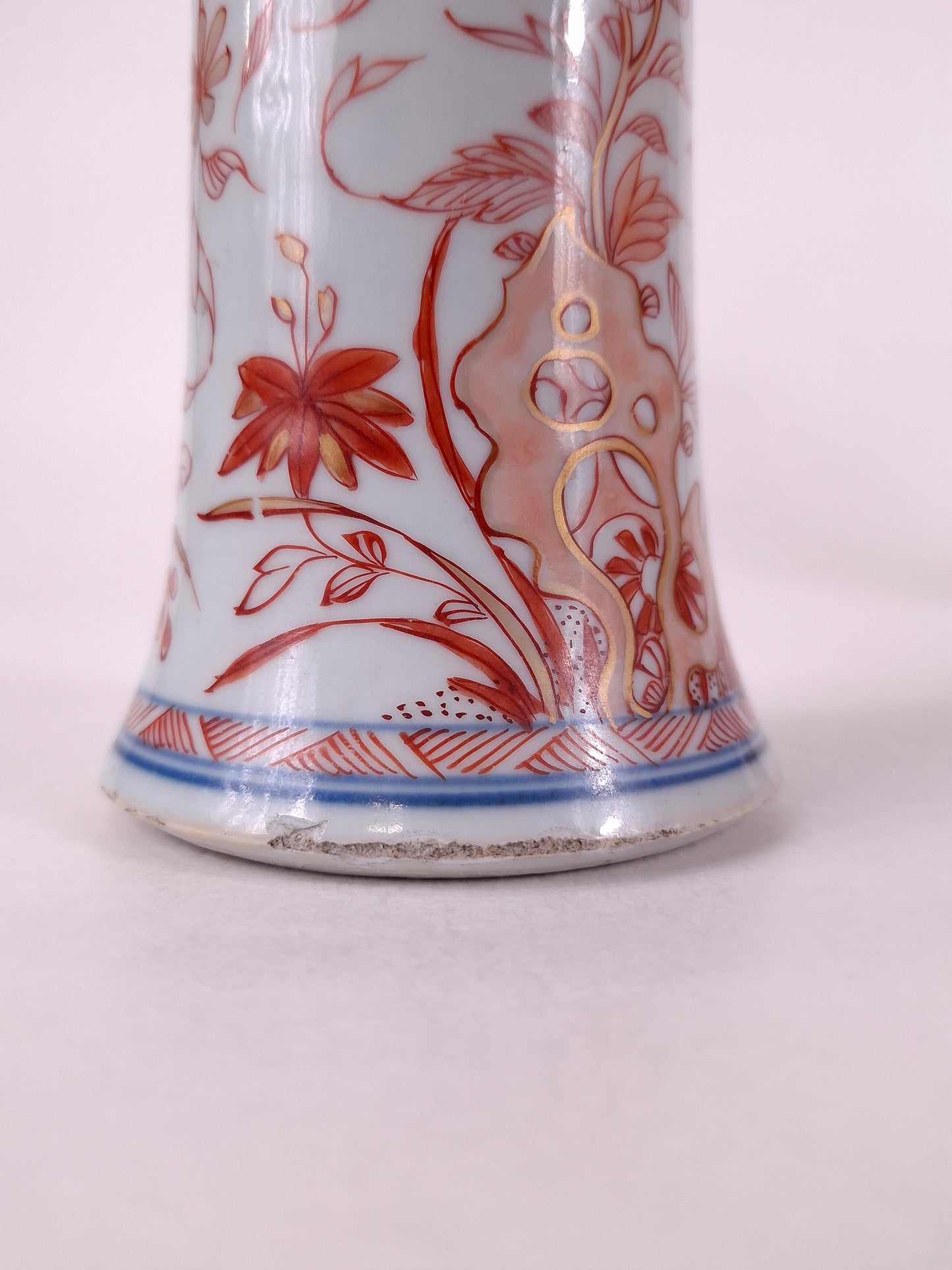 Pair Chinese iron red imari vases // Qing Dynasty - Kangxi period - 18th century