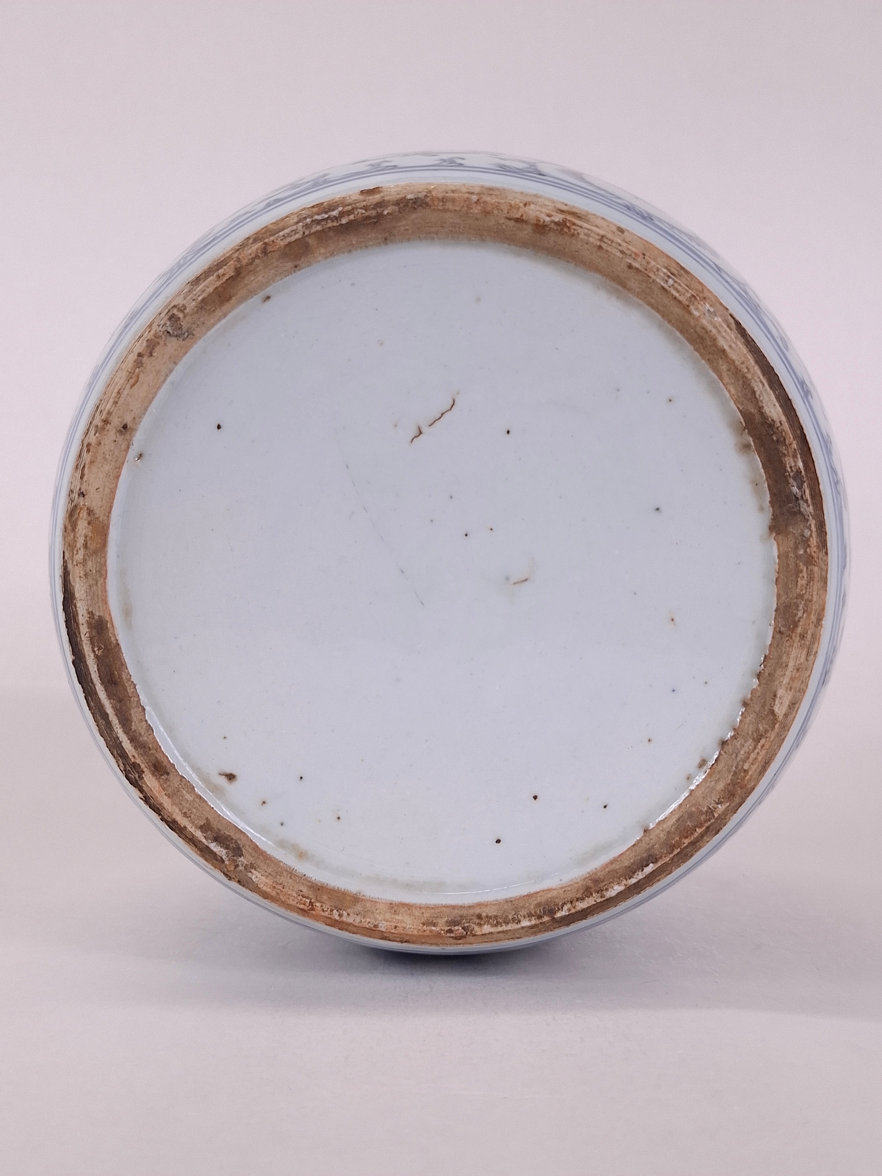 中国古董双喜姜罐// 青花瓷- 清朝- 19世纪– Diddenantiques