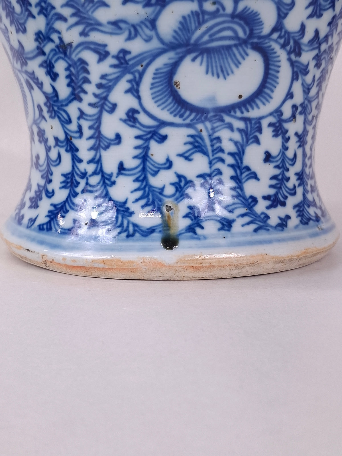 Vase temple chinois double bonheur ancien // Dynastie Qing - XIXe siècle