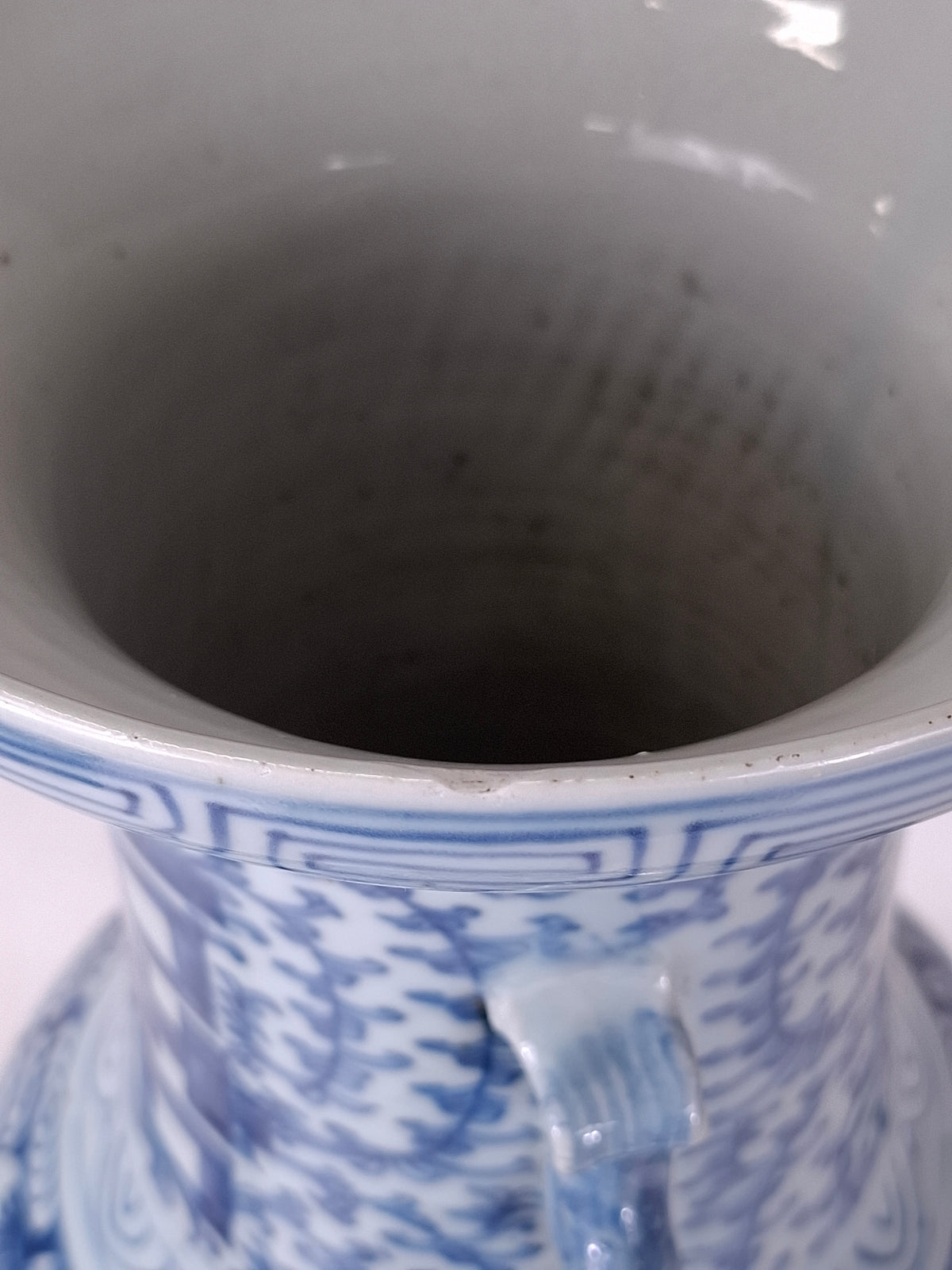 Grand vase ancien chinois double bonheur // Dynastie Qing - XIXe siècle