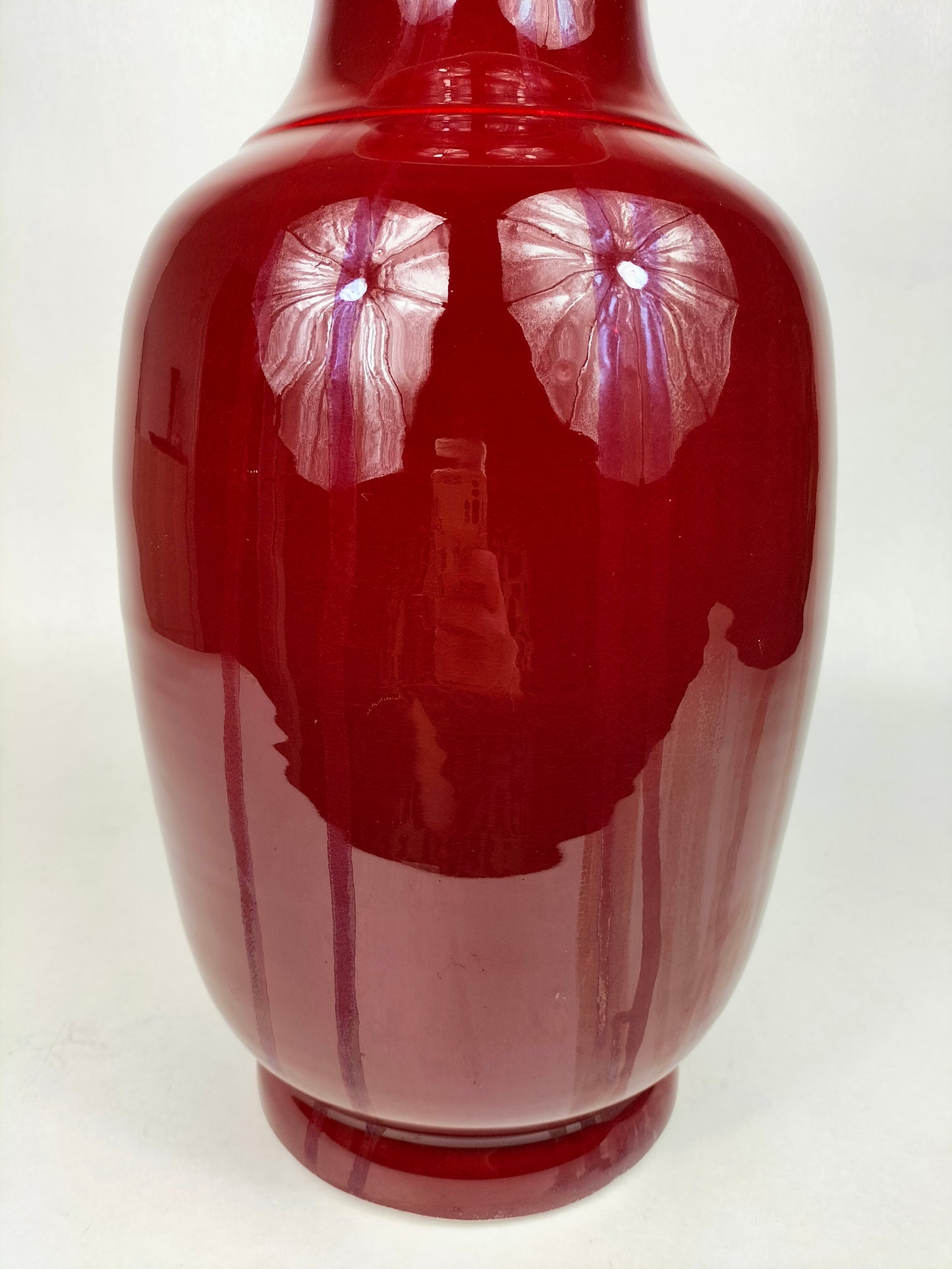 Grand vase sang de boeuf chinois // XXe siècle