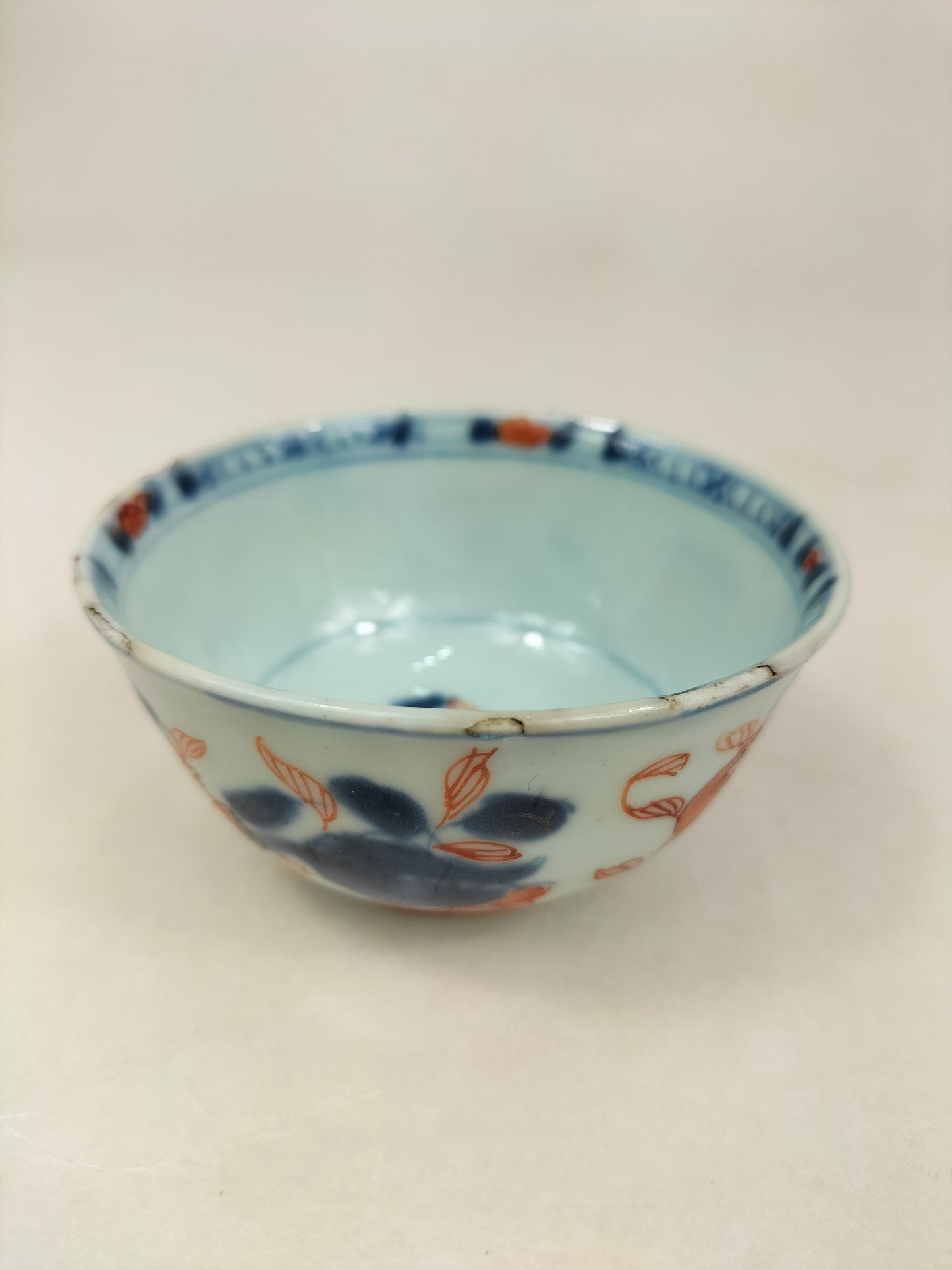 一套 6 个古董伊万里茶杯和茶碟 // 清朝 - 康熙 - 18 世纪