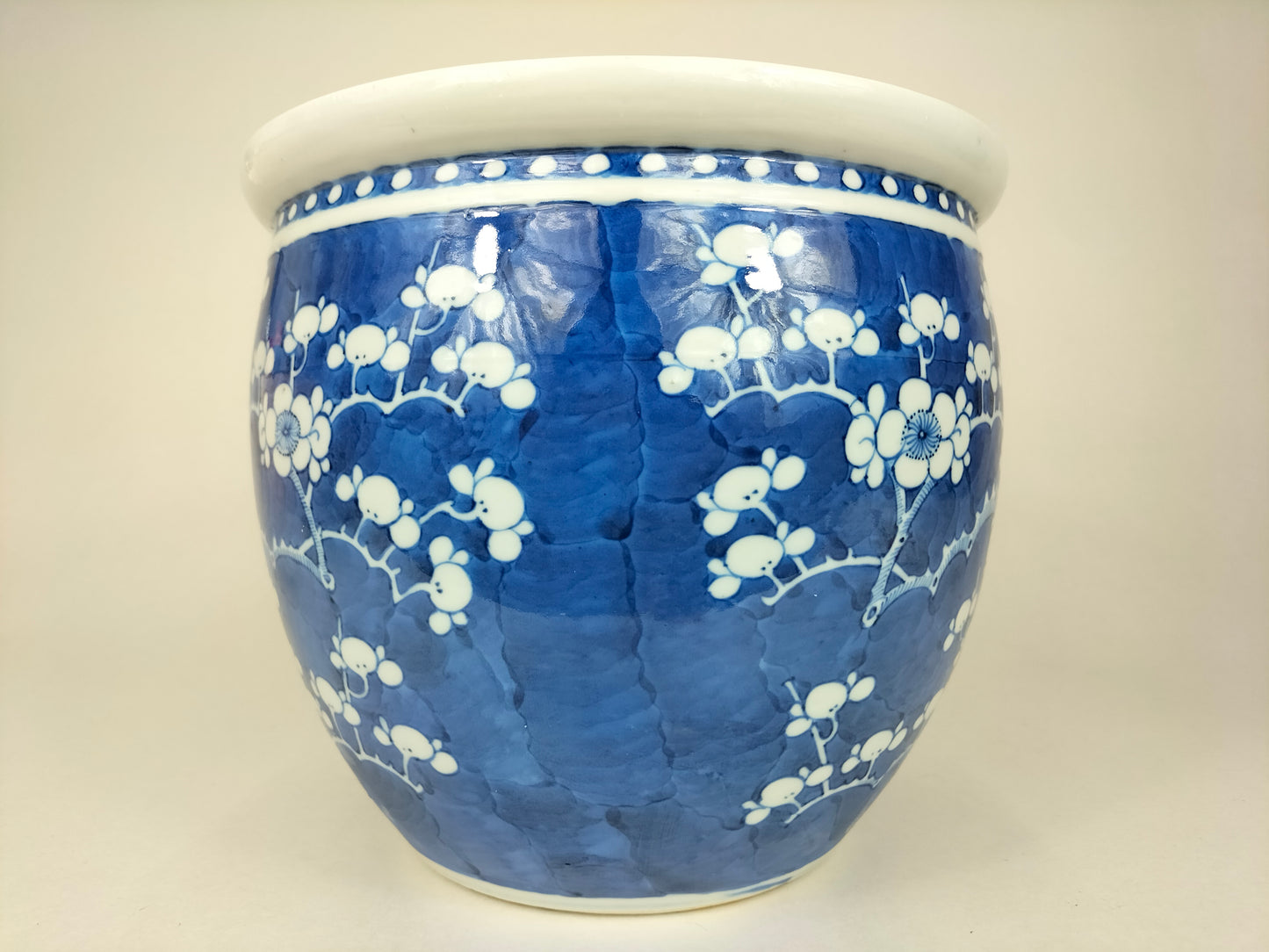 Antique Chinese prunus flower pot // Qing Dynasty - End of the 19th/Early 20th century