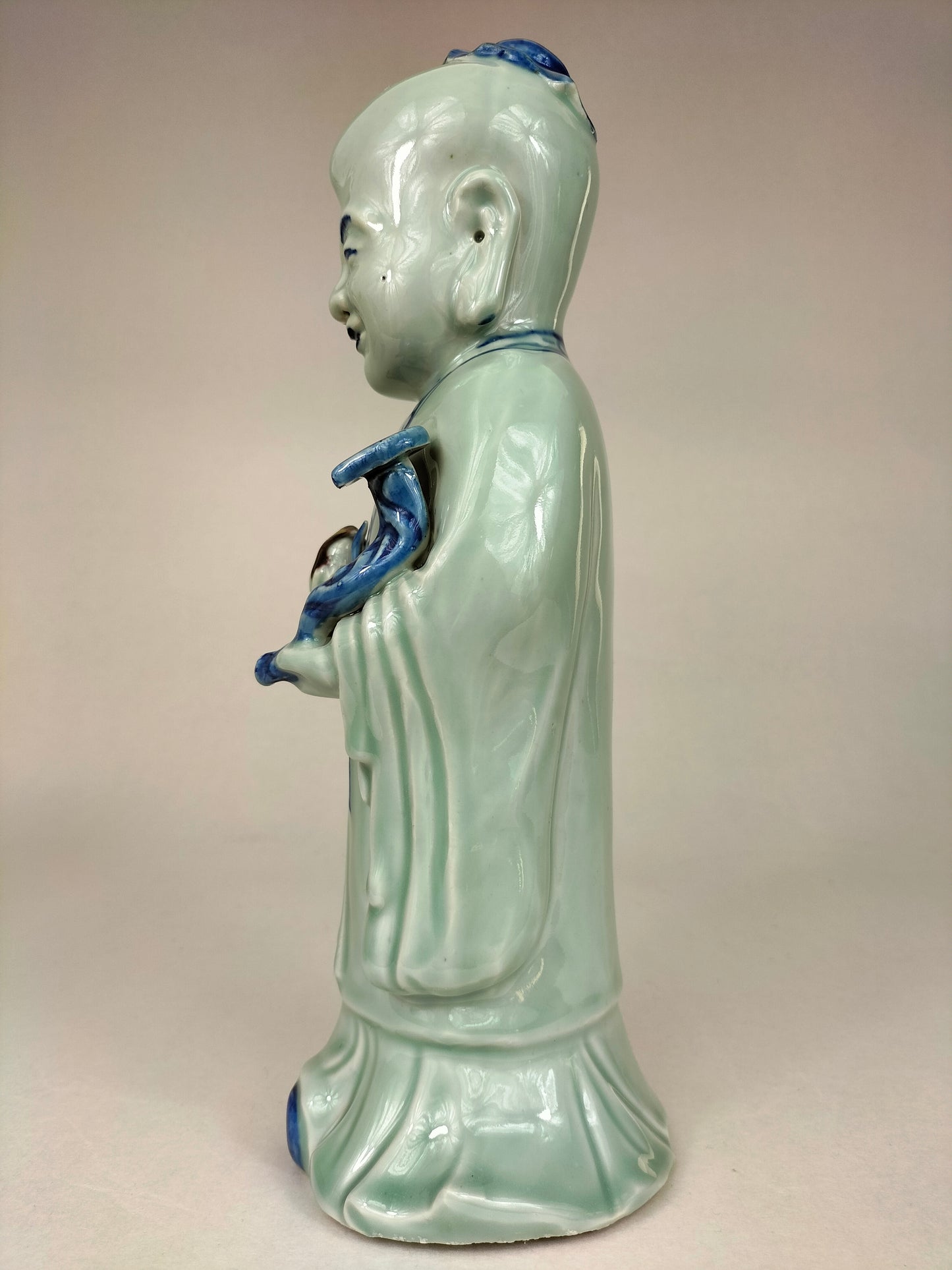 中国寿老雕像//幸运和财富之神 - 20 世纪