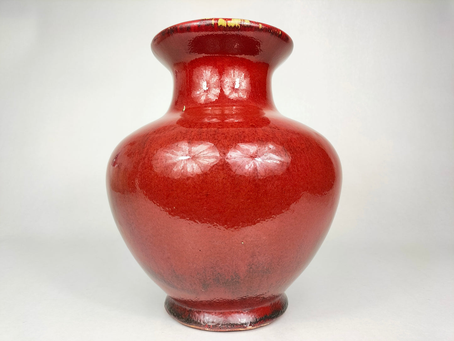 Large Chinese oxblood vase // Sang de boeuf - 20th century
