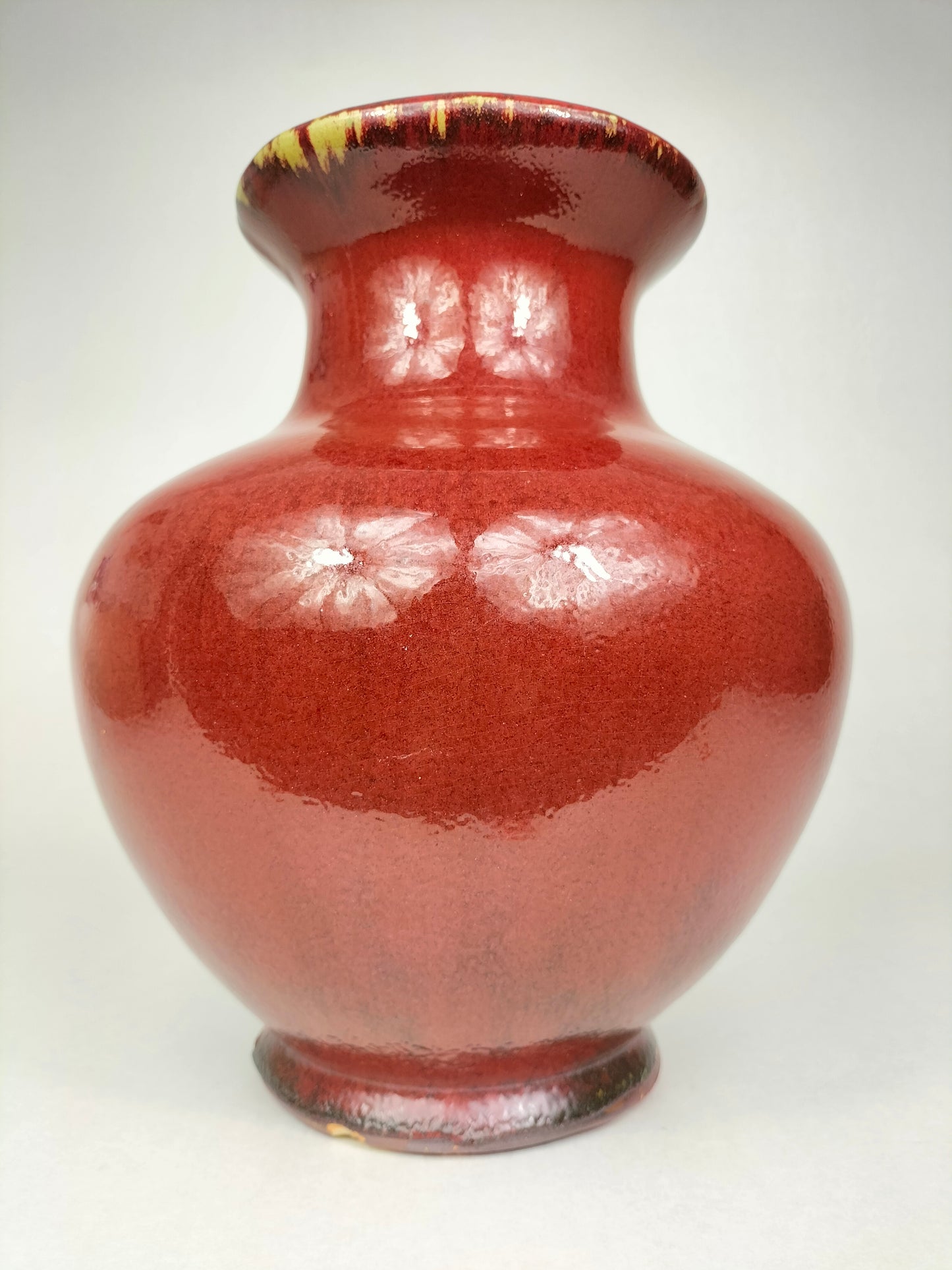 Grande vaso chinês de sangue de boi // Sang de boeuf - século XX