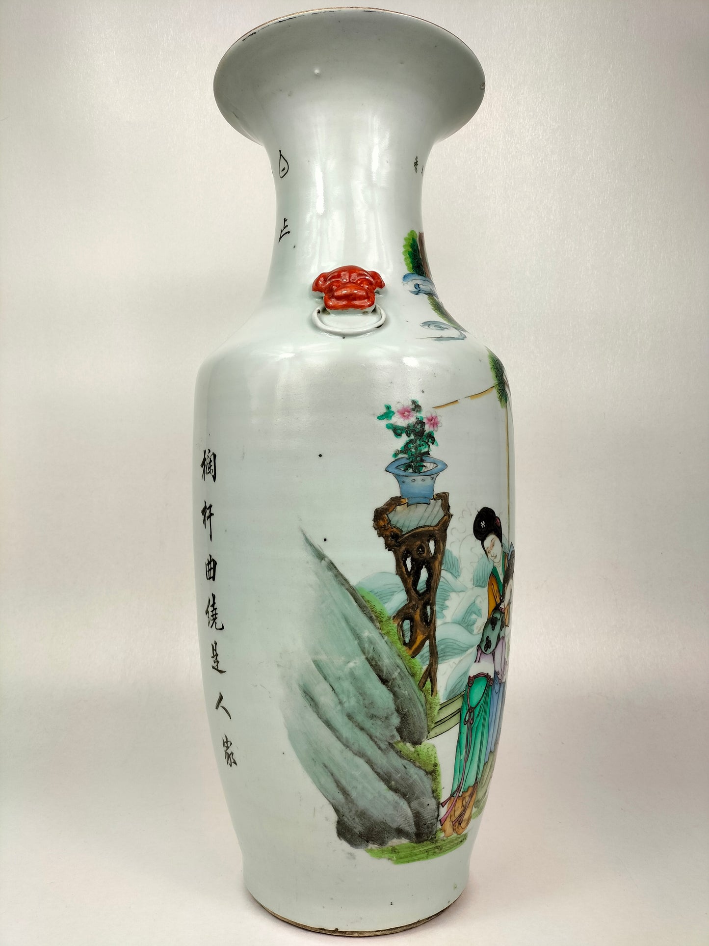 大型古董中国钱江蔡花瓶//民国时期（1912-1949）