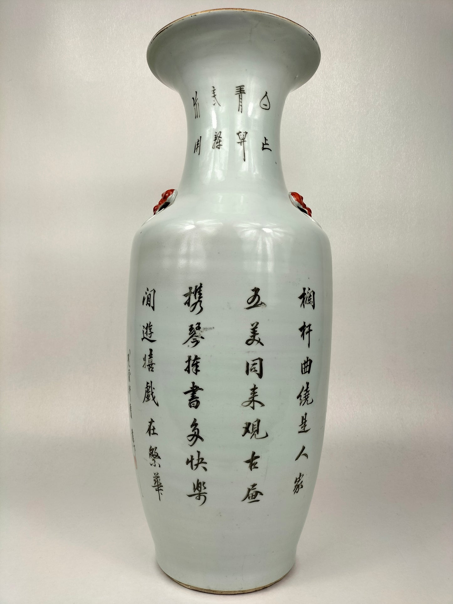 مزهرية تشيانجيانغ كاي الصينية العتيقة الكبيرة // فترة الجمهورية (1912-1949)