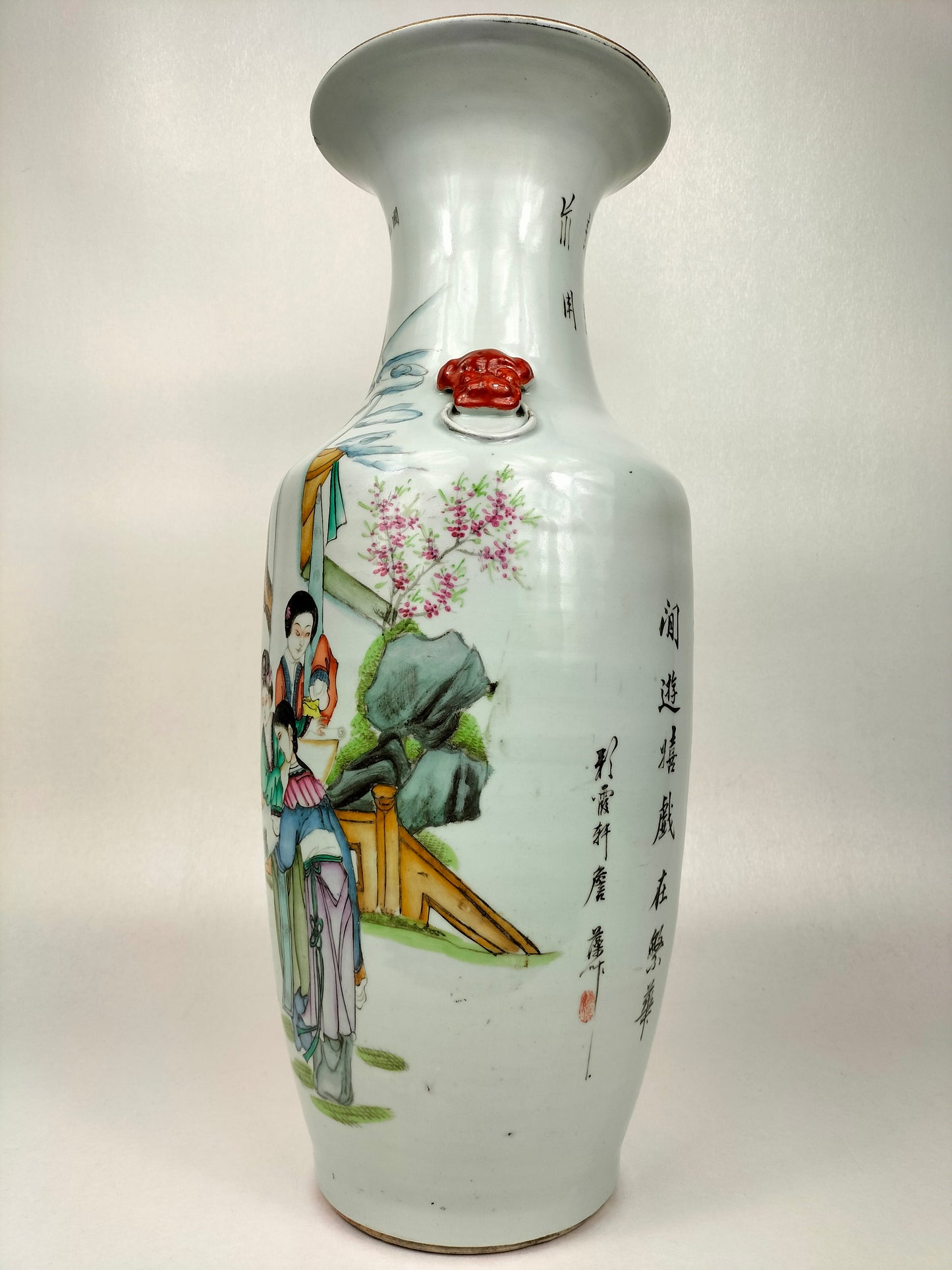 Grand vase antique chinois qianjiang cai // Période République (1912-1949)