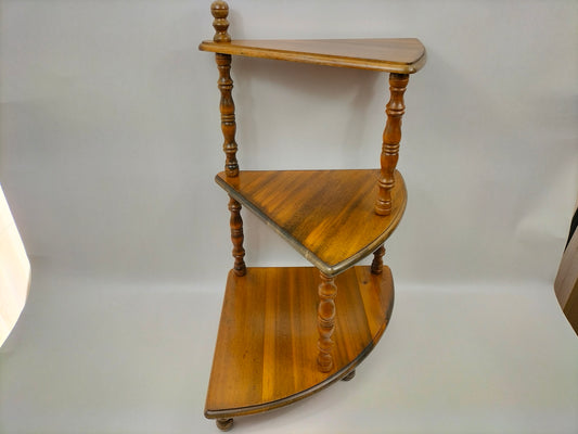 "Cầu thang xoắn ốc" bằng gỗ cổ điển etagere // Bỉ - Giữa thế kỷ 20