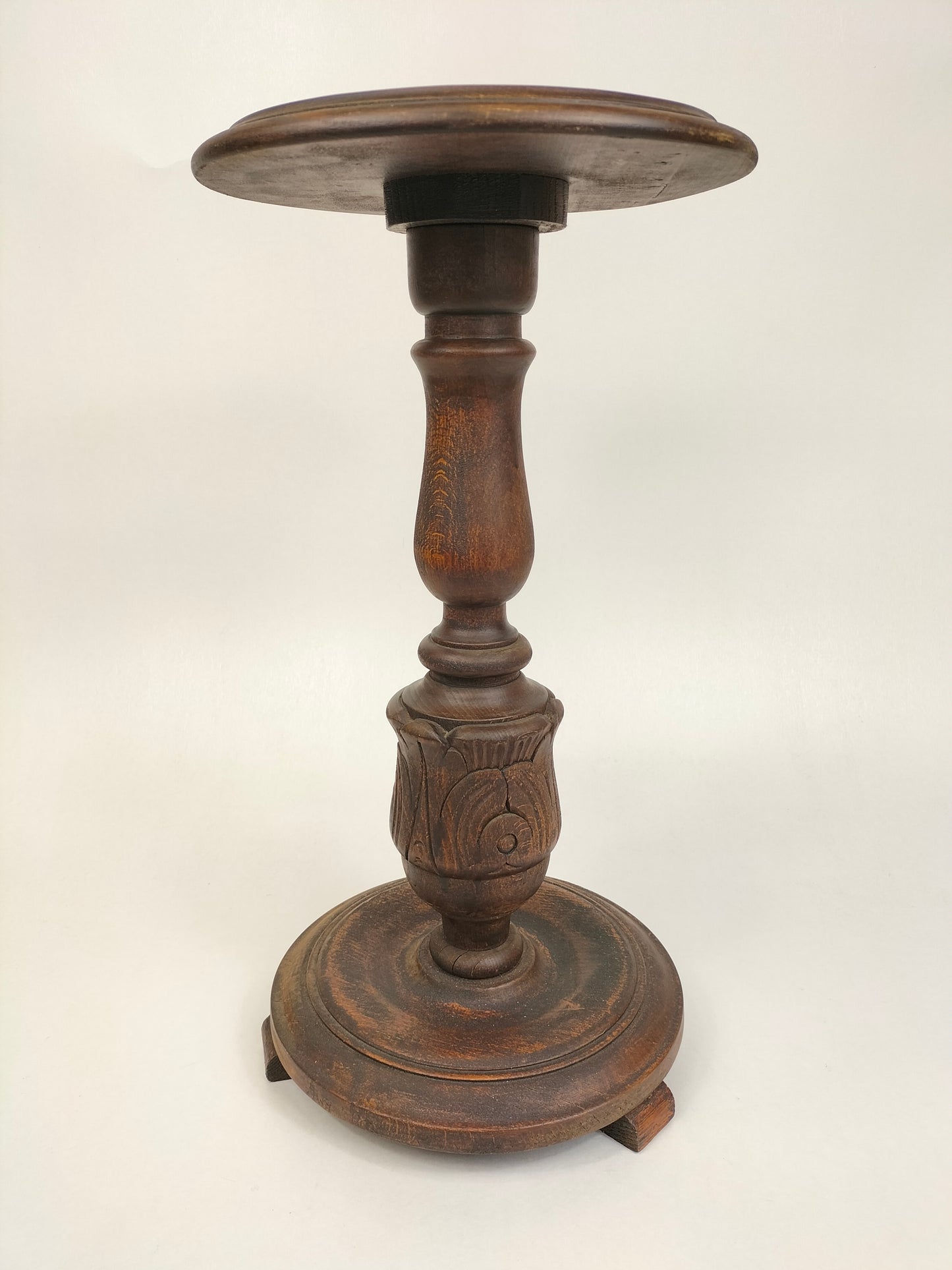 复古手工木制植物桌//比利时-20世纪中叶