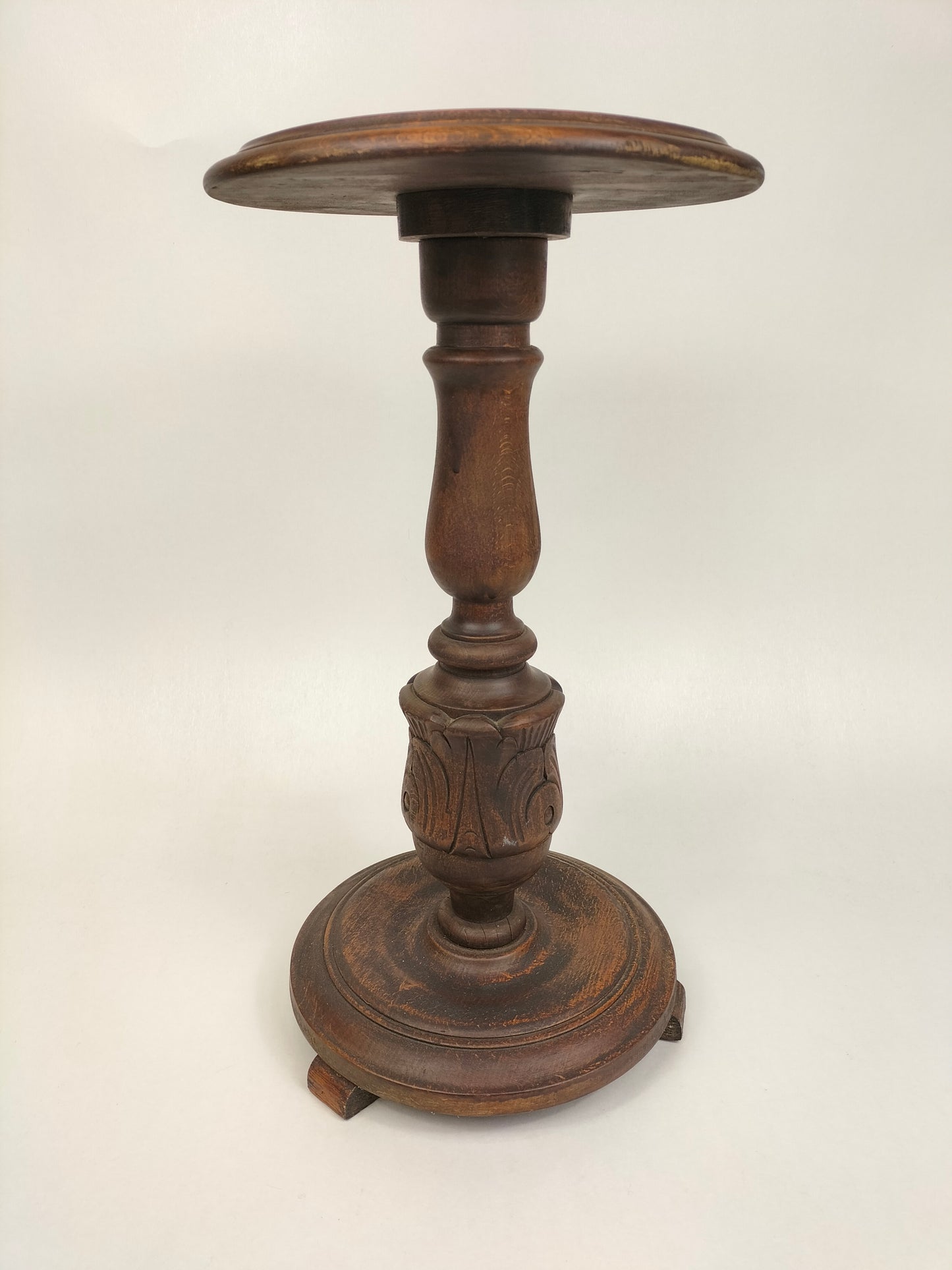 复古手工木制植物桌//比利时-20世纪中叶