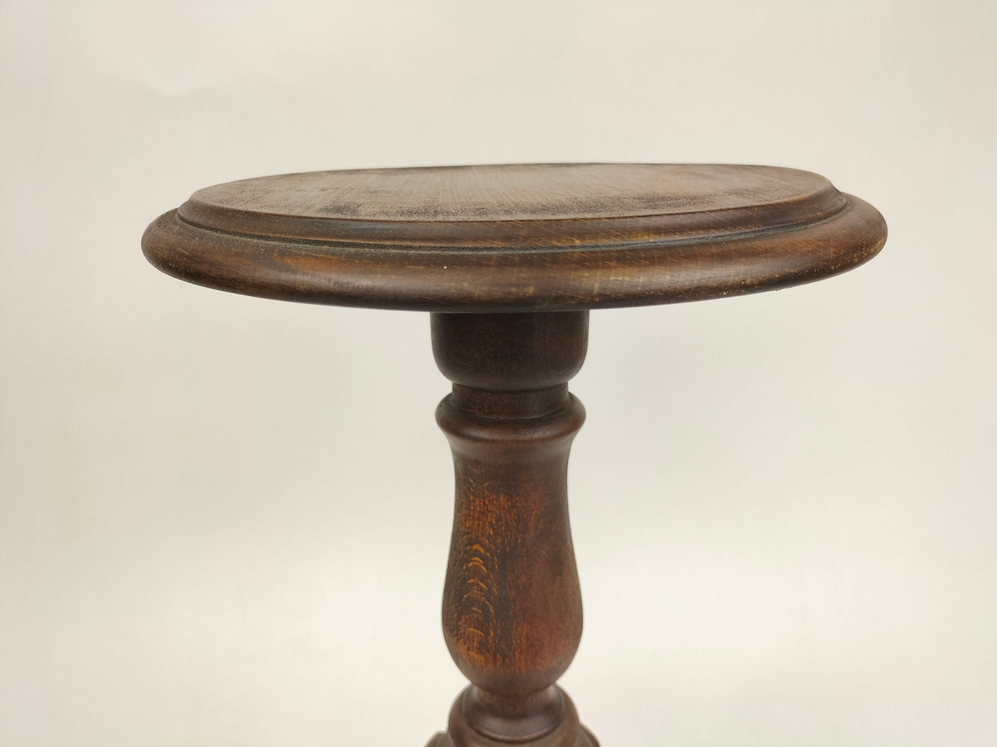 Vintage handmade wooden plant table // Belgium - Mid 20th century
