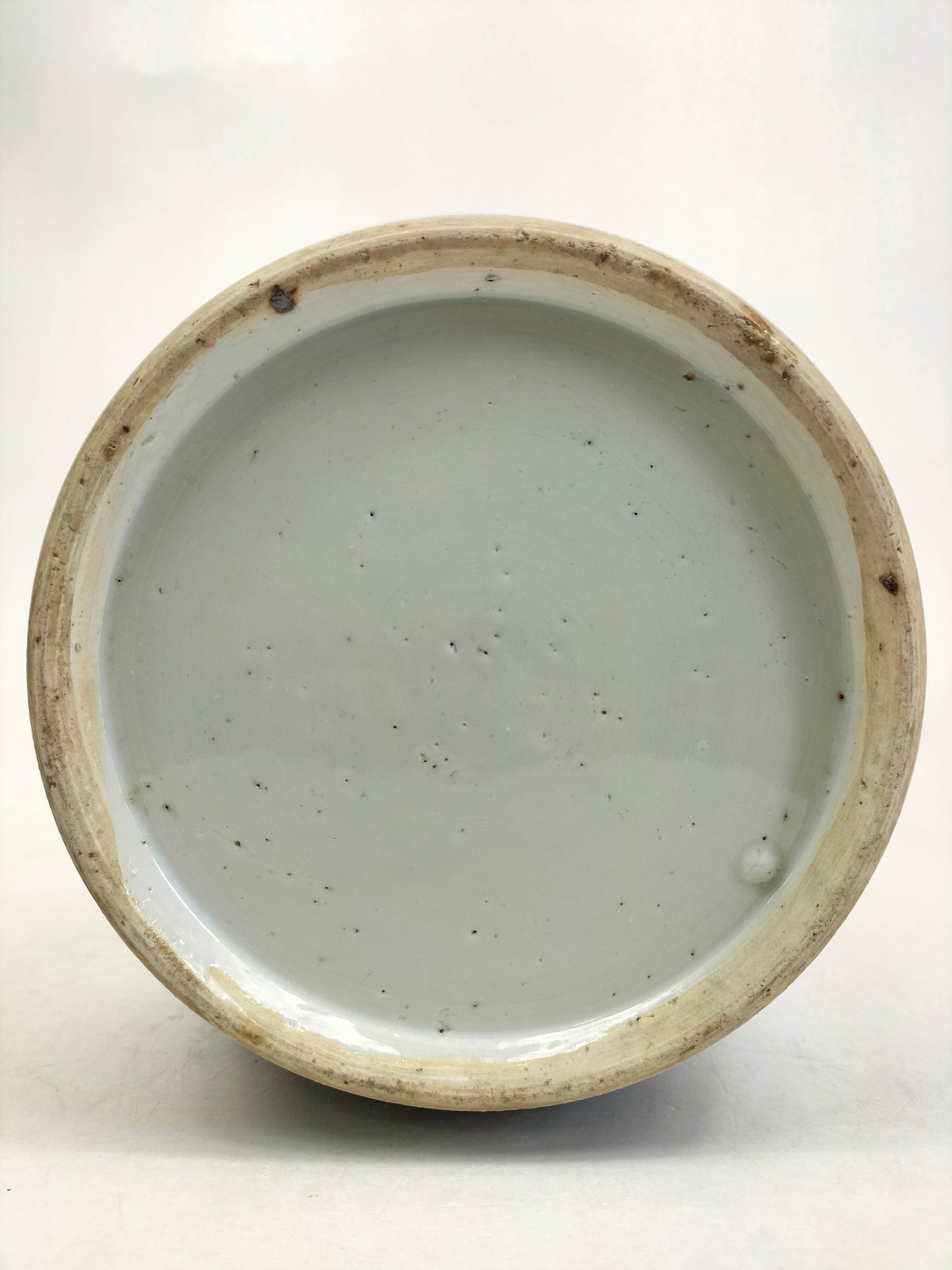 Ancien pot chinois à gingembre double bonheur // Dynastie Qing - 19e siècle