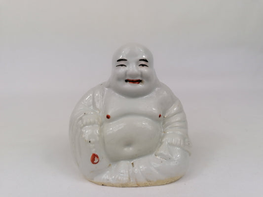 Antique Chinese laughing buddha in a sitting position // Republic period (1912-1949)