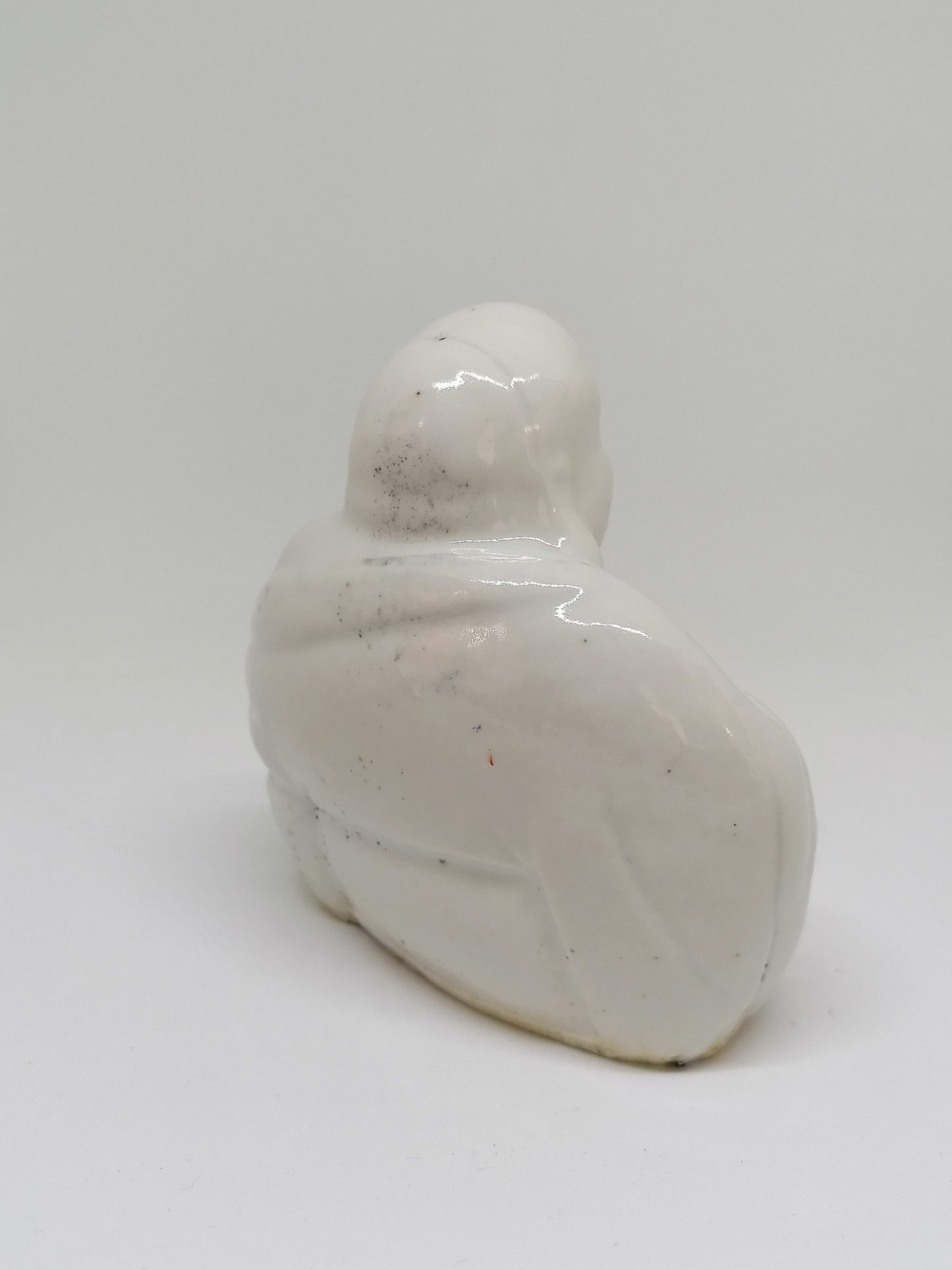 Antique Chinese laughing buddha in a sitting position // Republic period (1912-1949)
